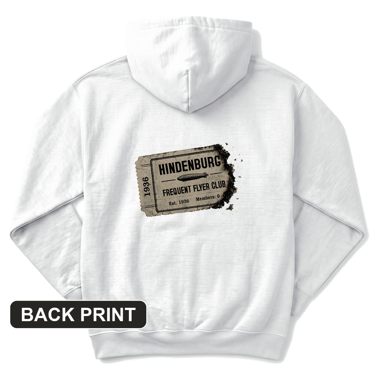 Hindenburg Back Print Hoodie