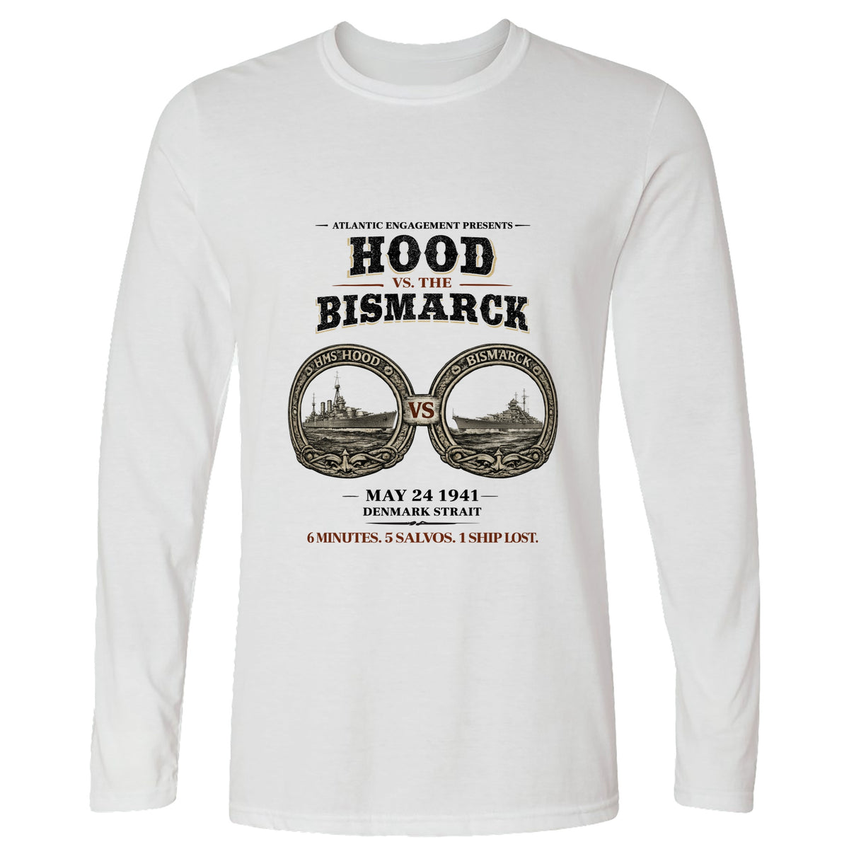 Hood vs Bismarck Long Sleeve T-Shirt