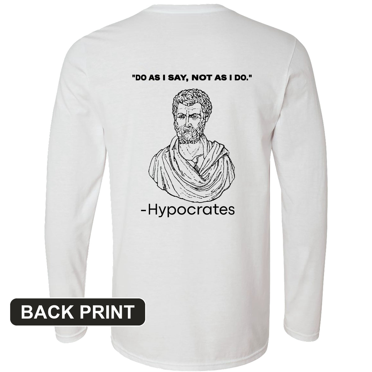 Hypocrates Back Print Long Sleeve T-Shirt