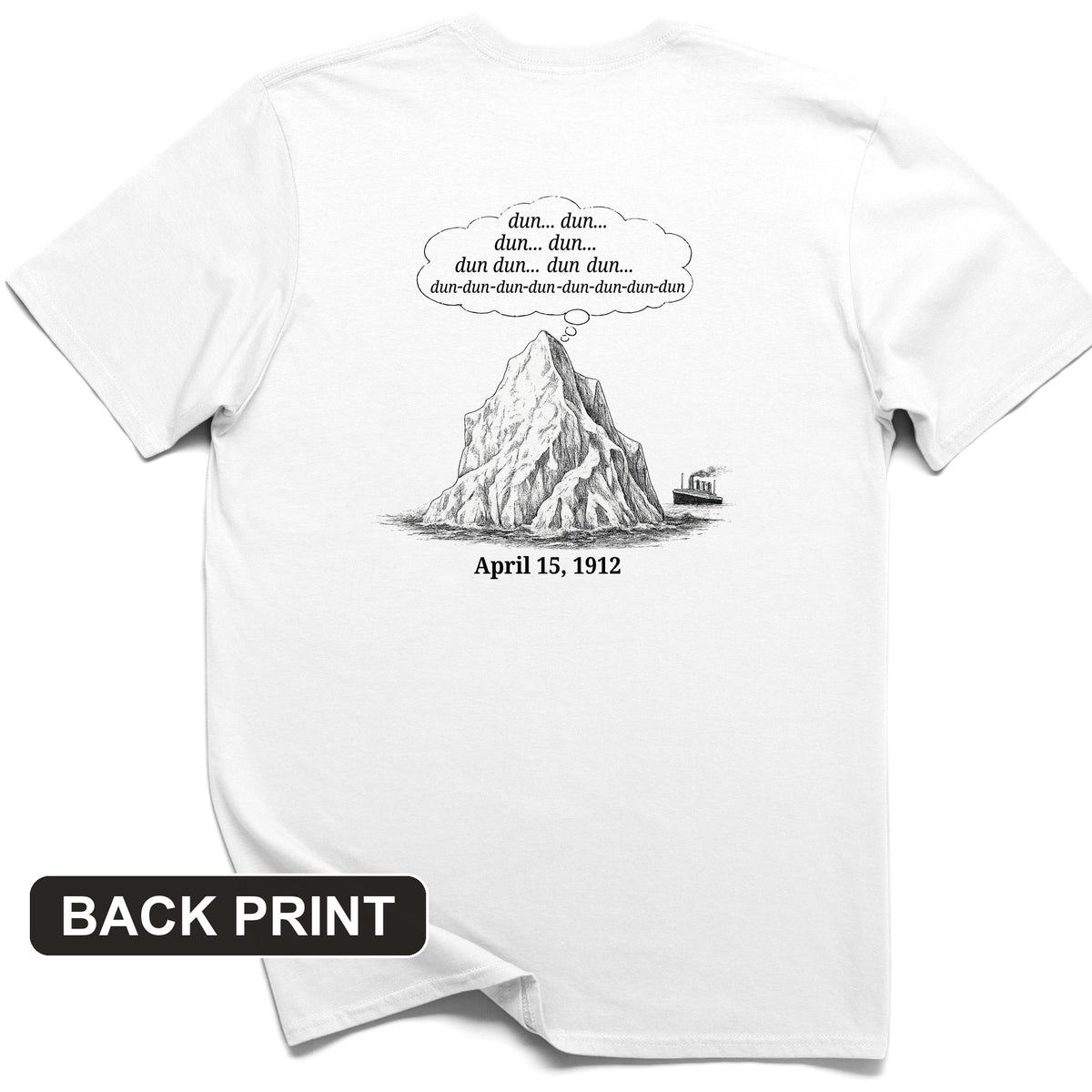 Iceberg Jaws Back Print T-Shirt