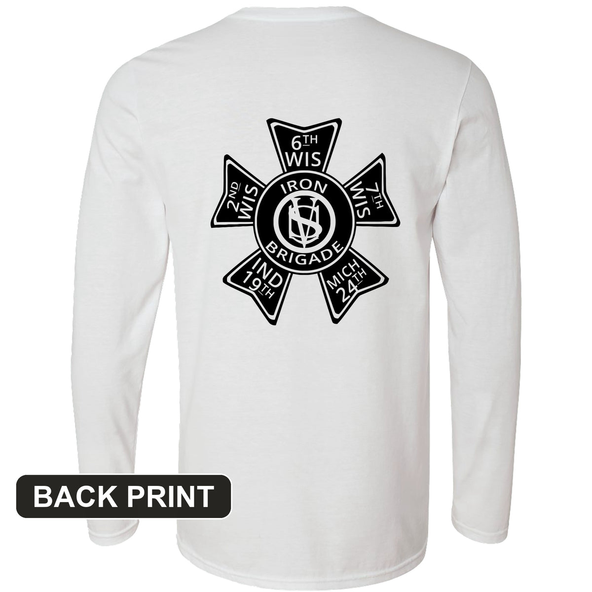 Iron Brigade Back Print Long Sleeve T-Shirt