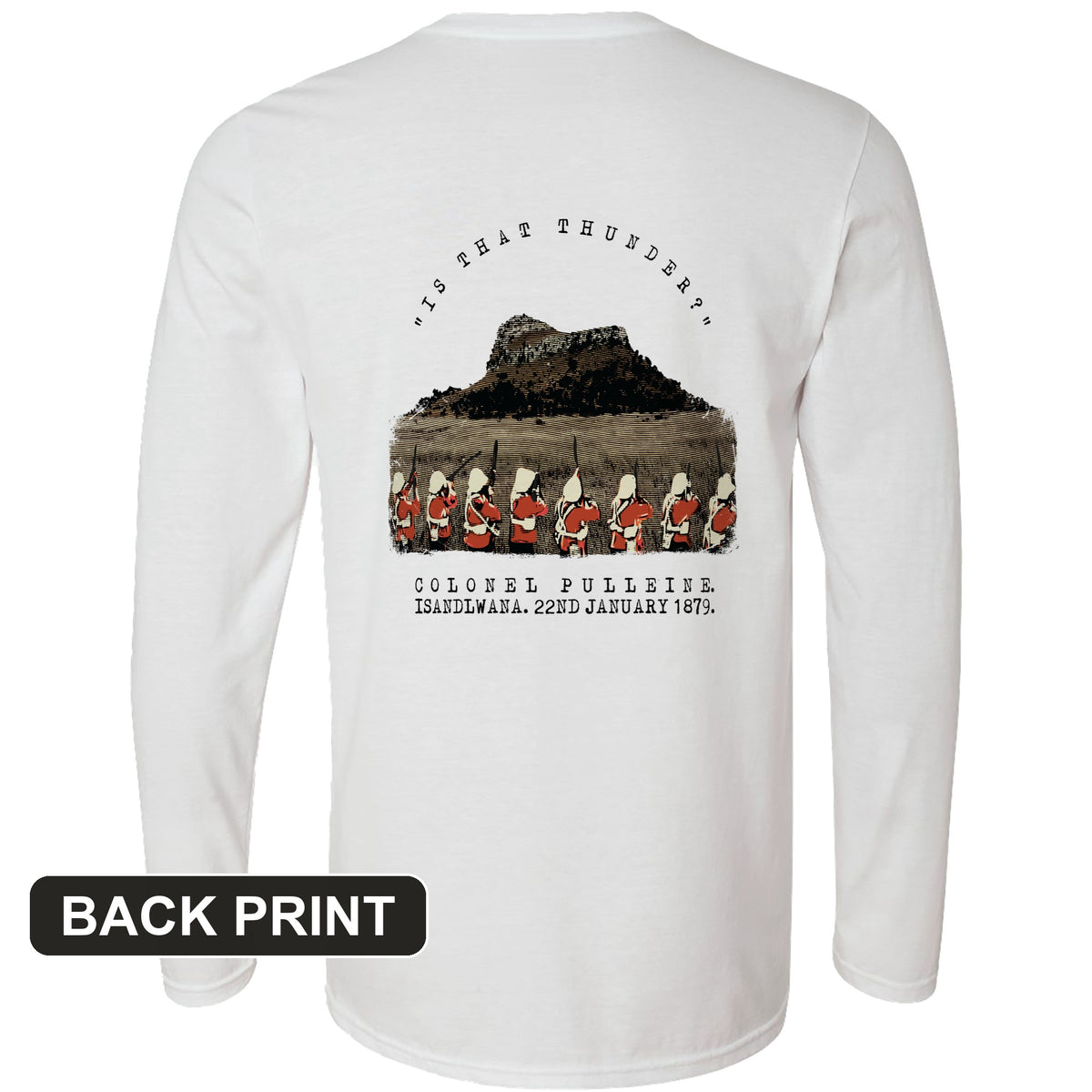 Isandlwana Back Print Long Sleeve T-Shirt