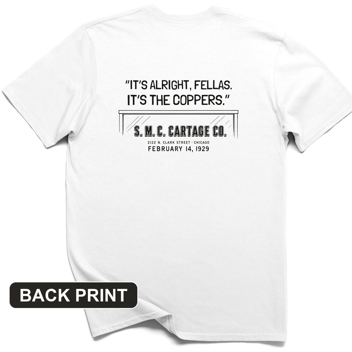 It's The Coppers Back Print T-Shirt