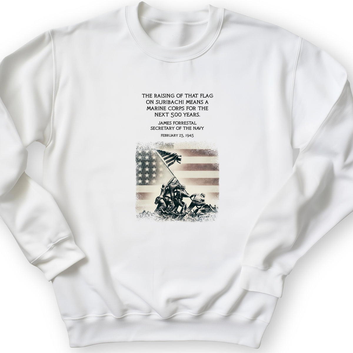 Iwo Jima Flag Crewneck