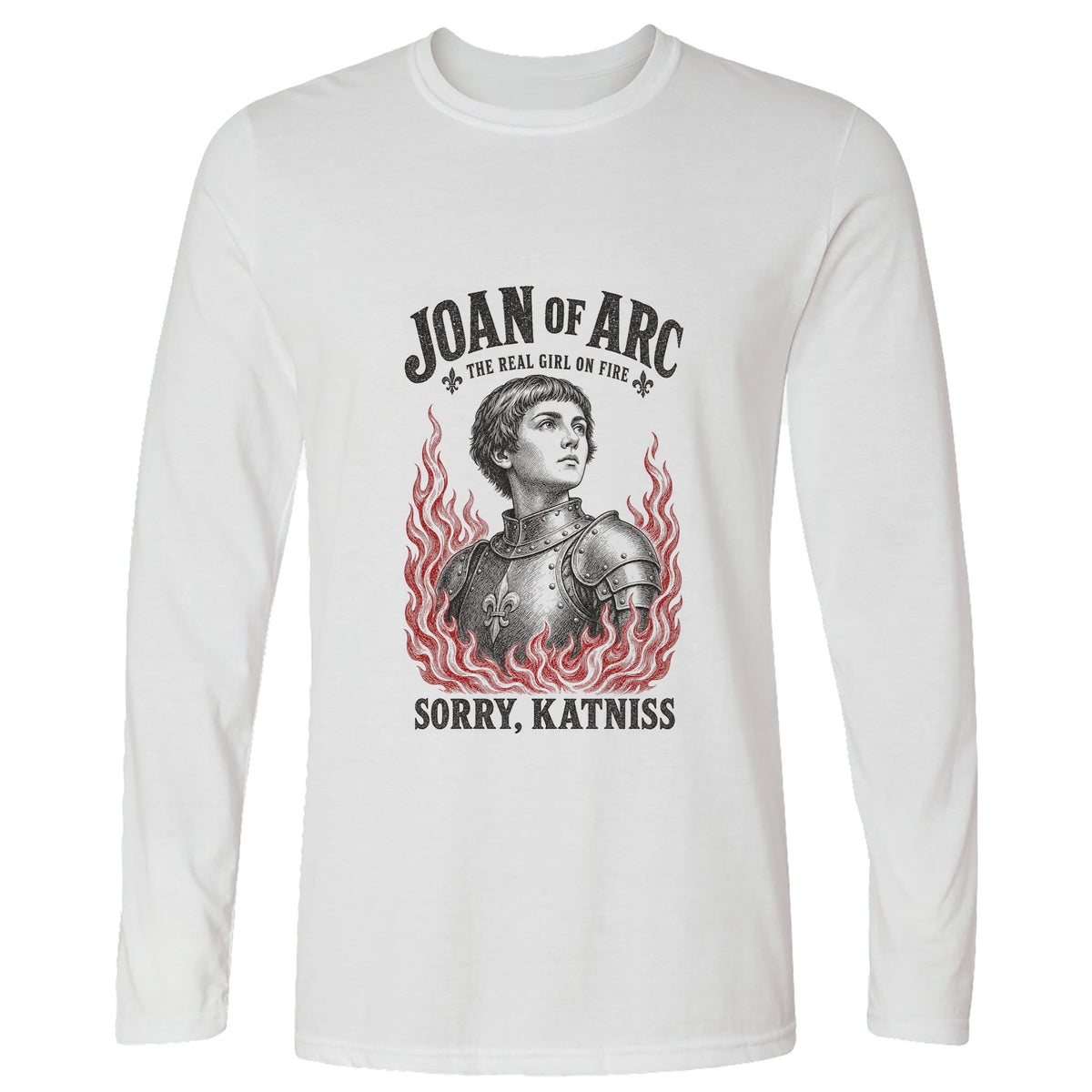 Joan of Arc Girl on Fire Long Sleeve T-Shirt