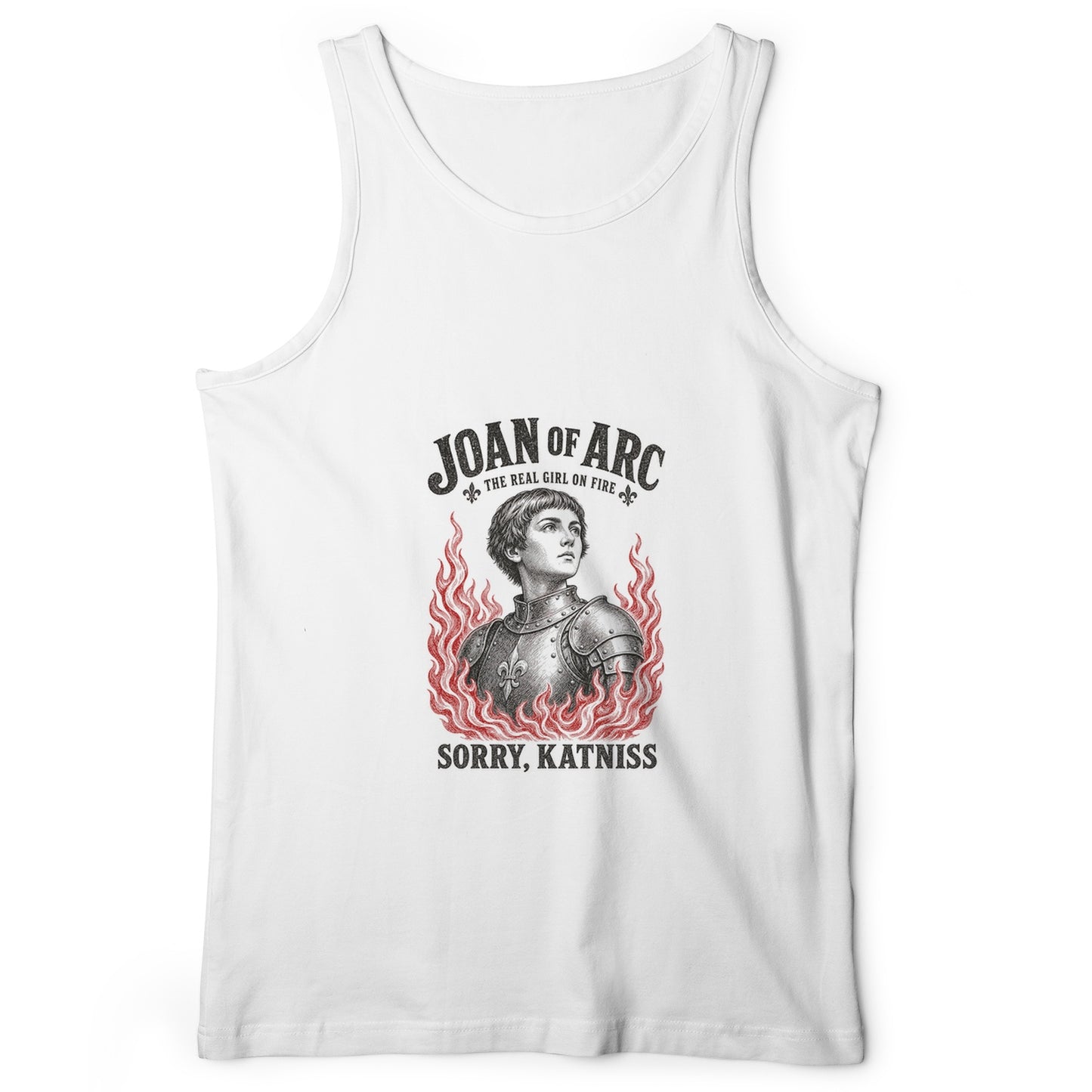 Joan of Arc Girl on Fire Tank Top