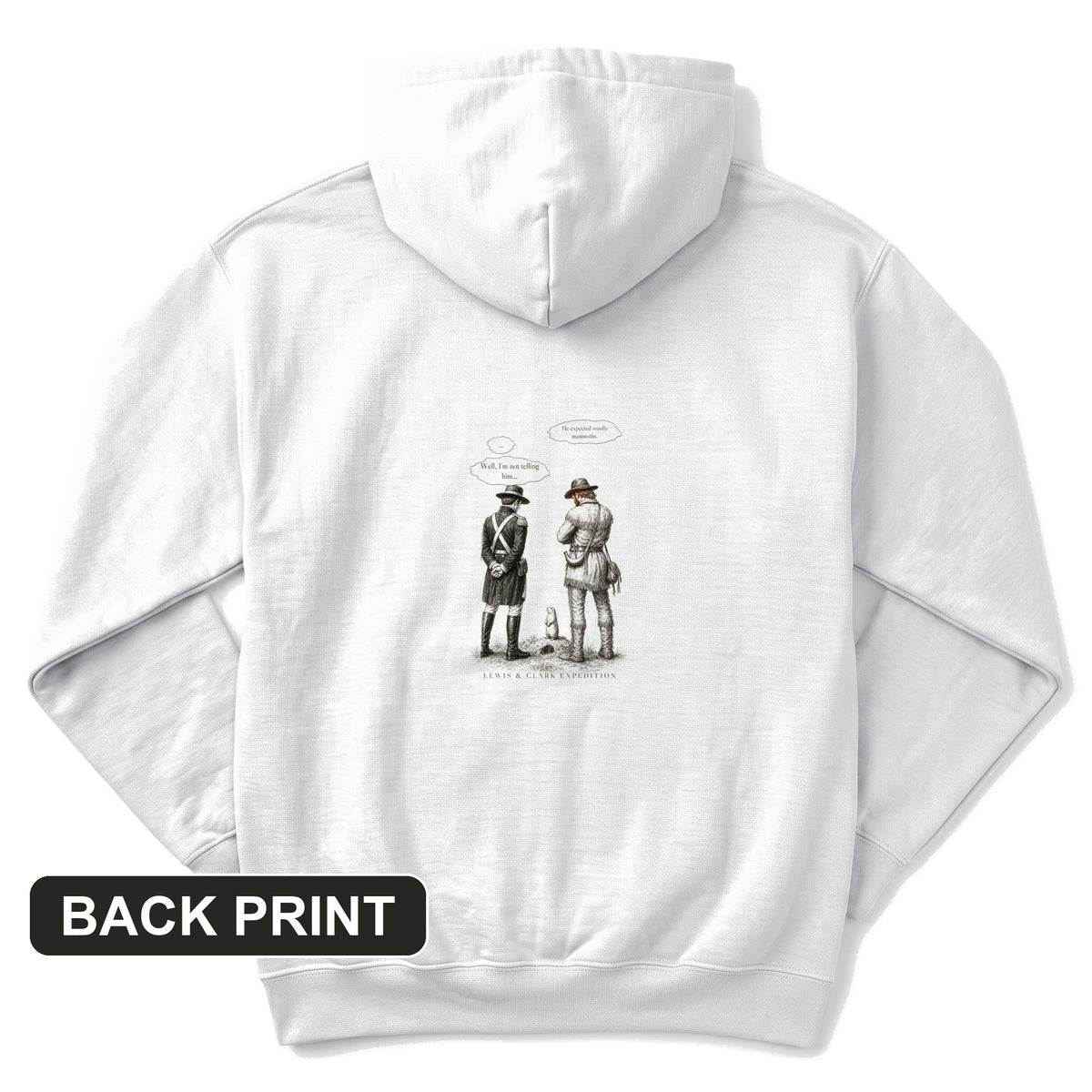 Lewis and Clark Prairie Dog Back Print Hoodie
