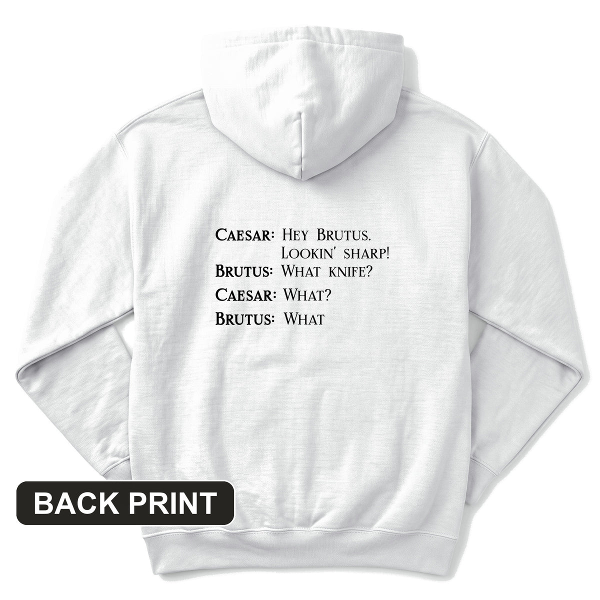 Lookin Sharp Back Print Hoodie
