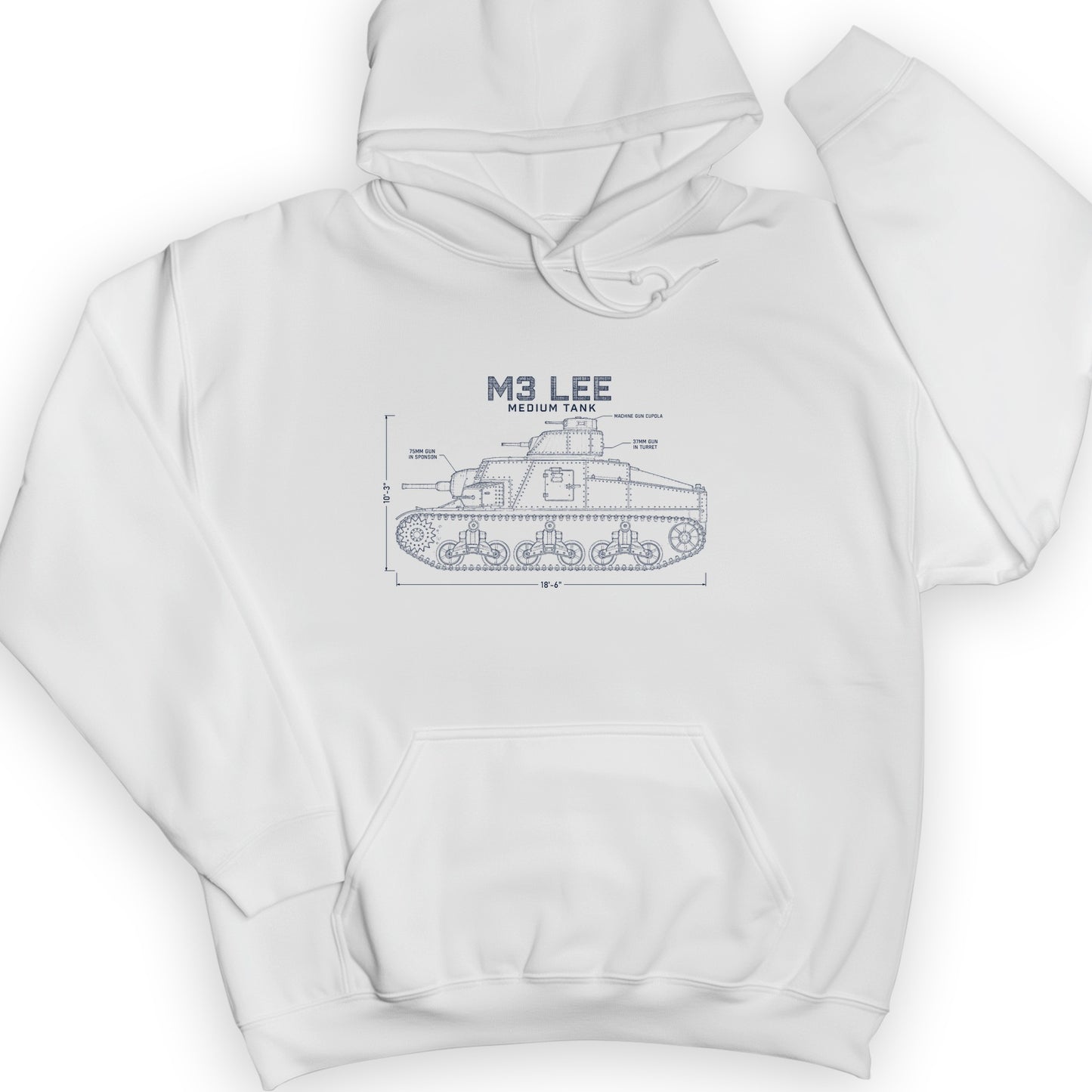 M3 Lee Blueprint Hoodie