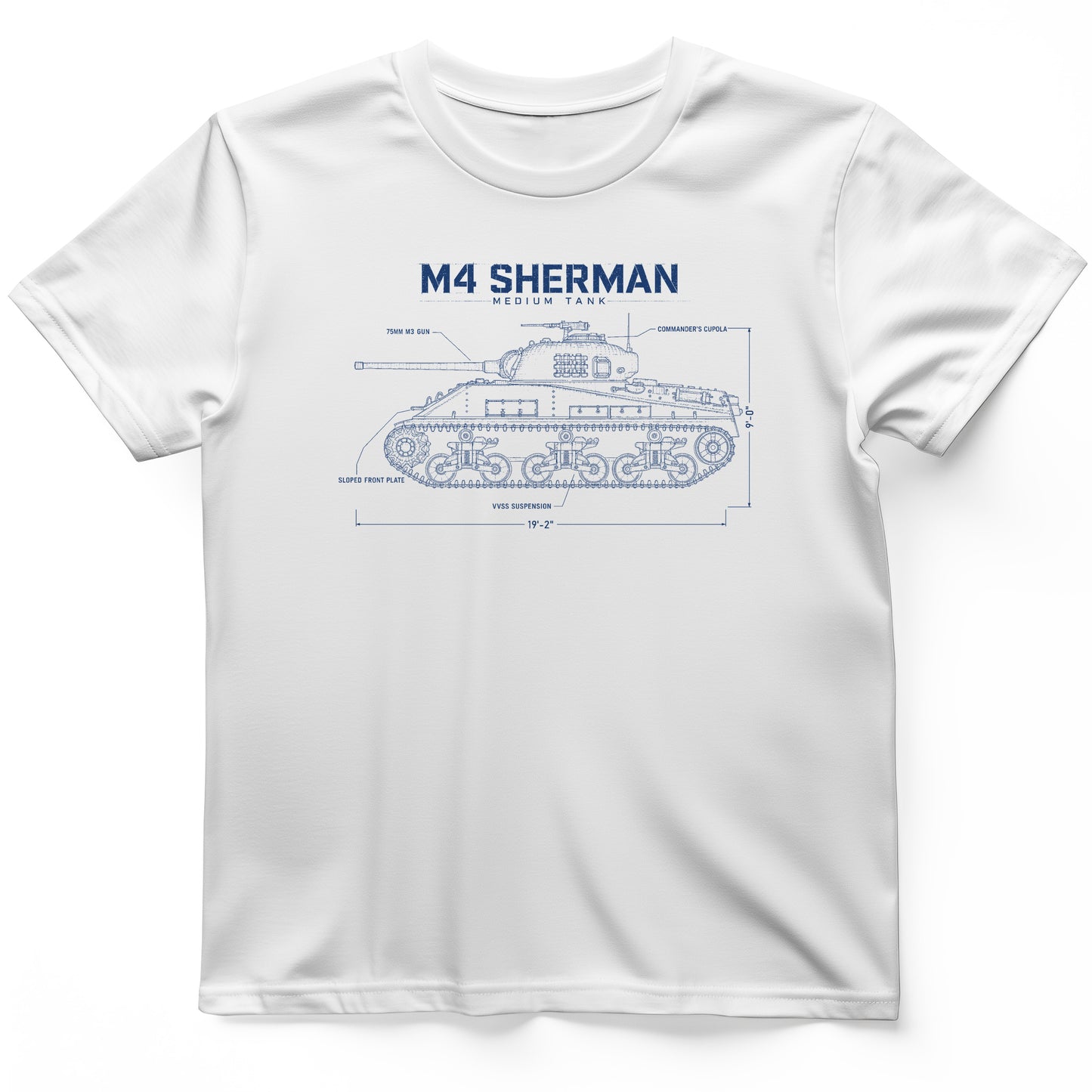 M4 Sherman Blueprint T-Shirt