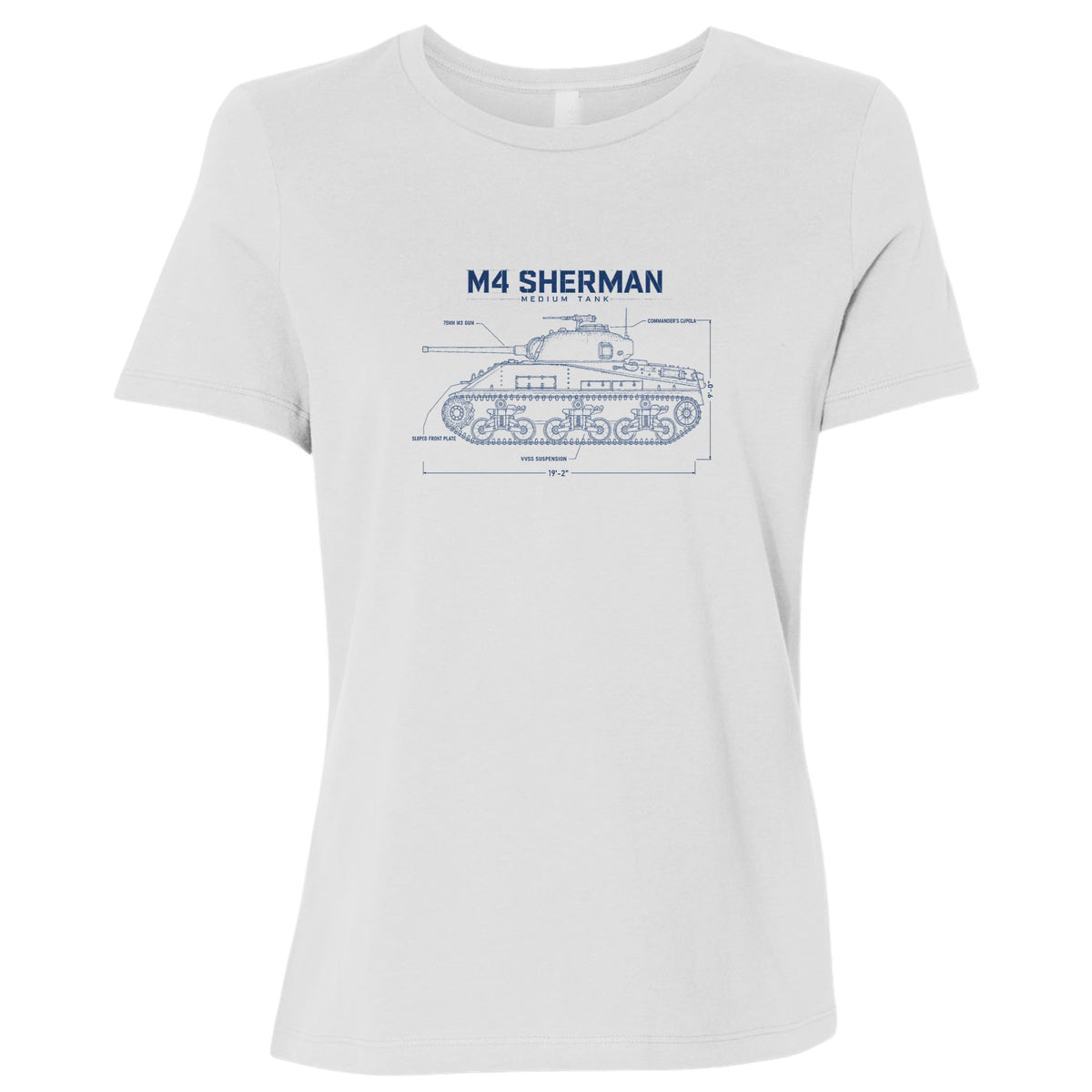 M4 Sherman Blueprint Women's T-Shirt