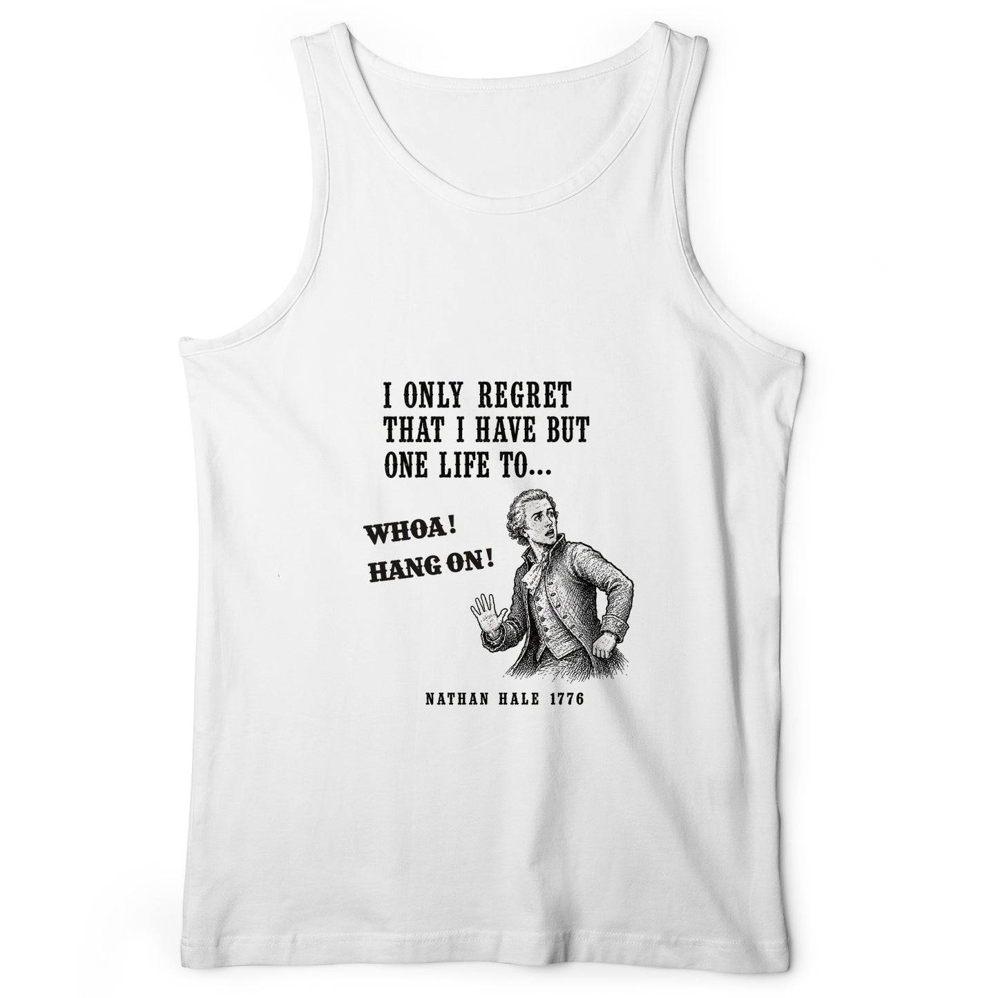 Nathan Hale Whoa Hang On Tank Top