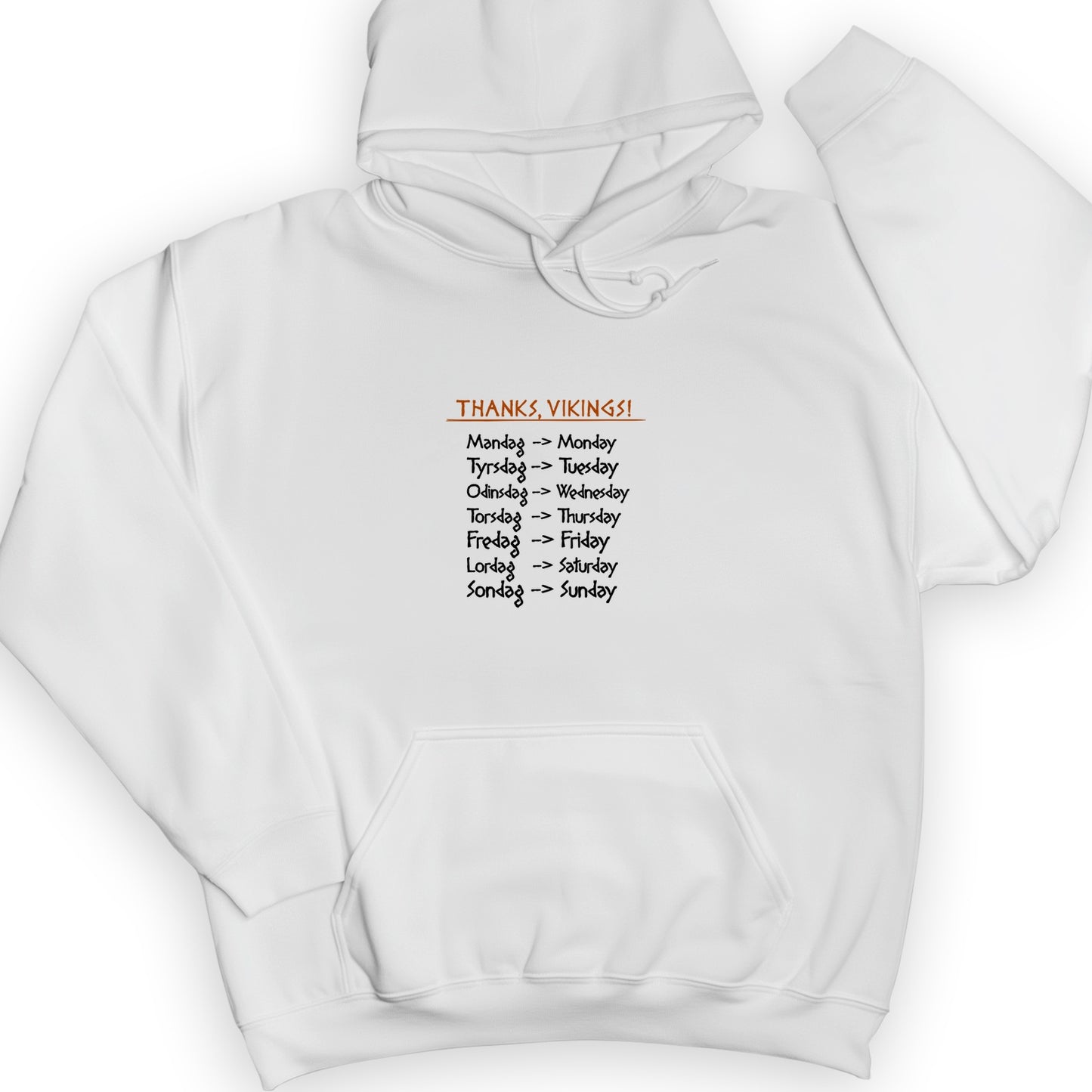 Nordic Gods Days Of The Week Hoodie