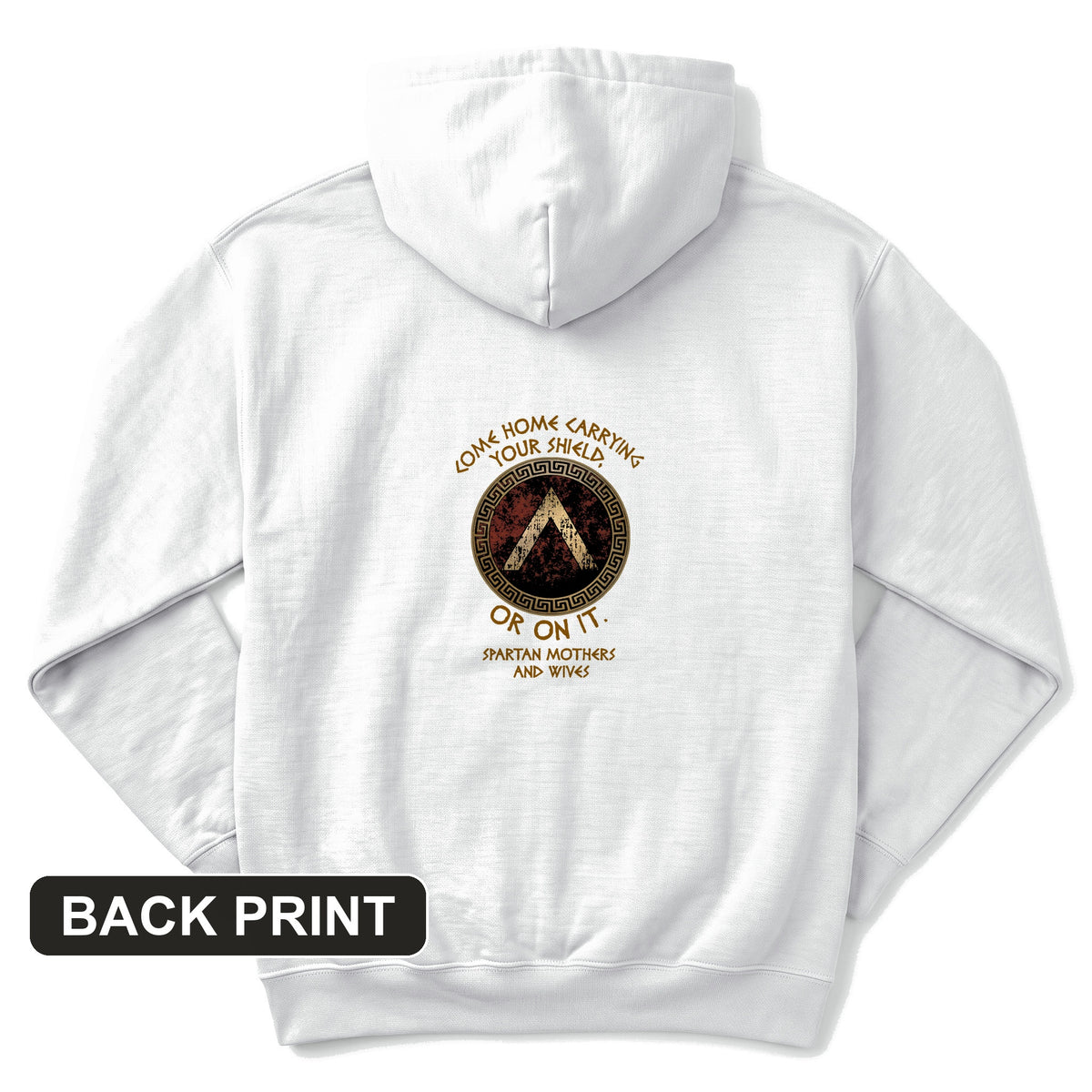 On Your Shield Back Print Hoodie