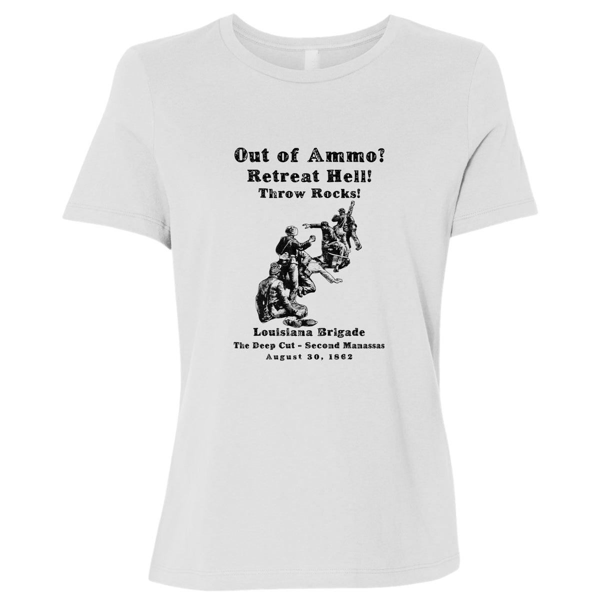 Out Of Ammo Throw Rocks Women's T-Shirt