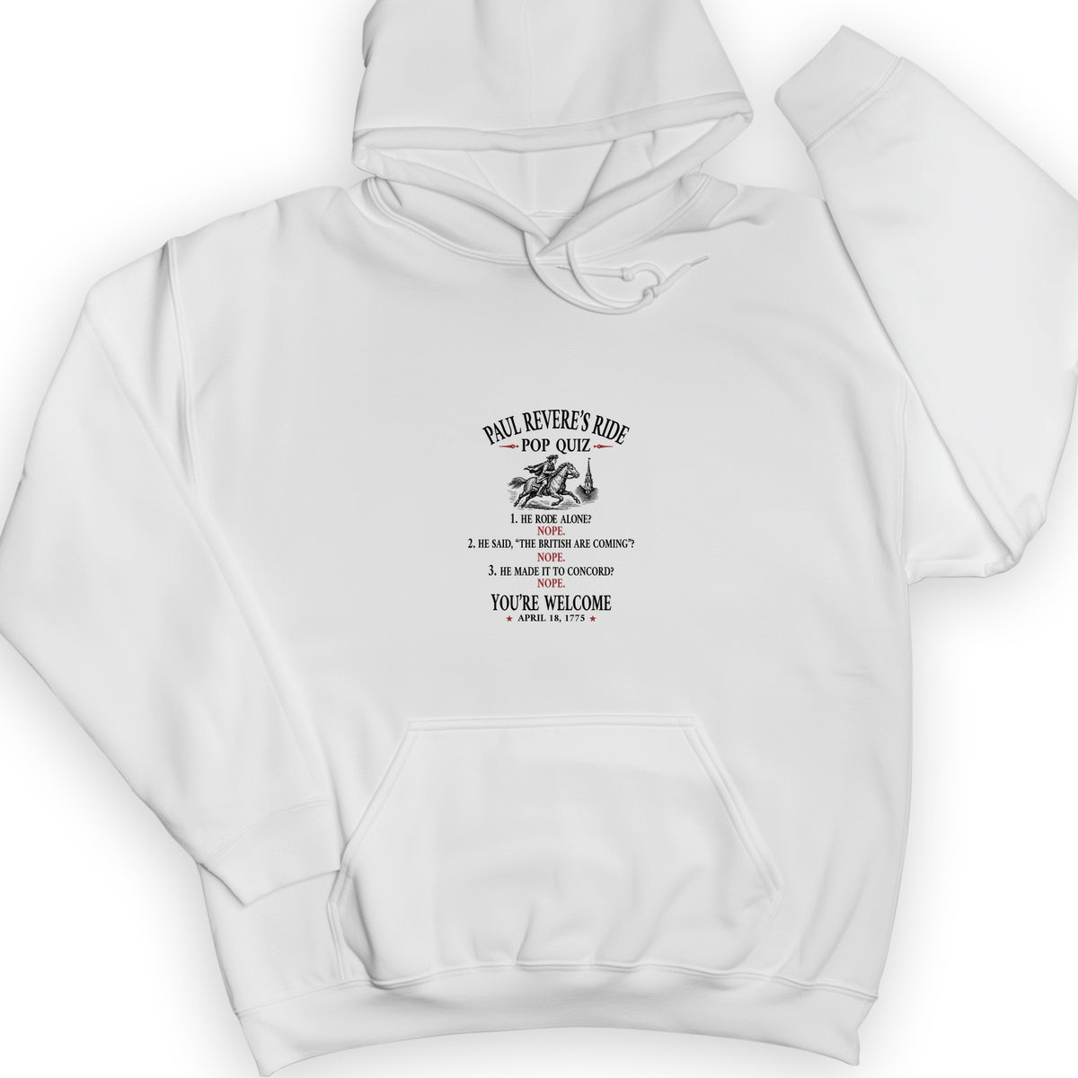 Paul Revere Quiz Hoodie