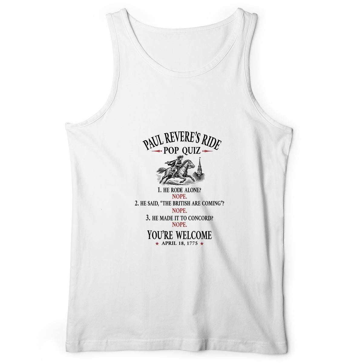Paul Revere Quiz Tank Top