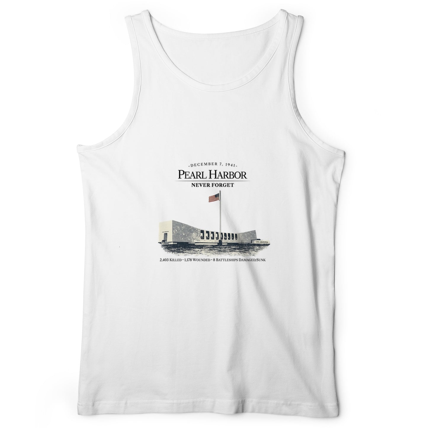 Pearl Harbor - Never Forget Tank Top