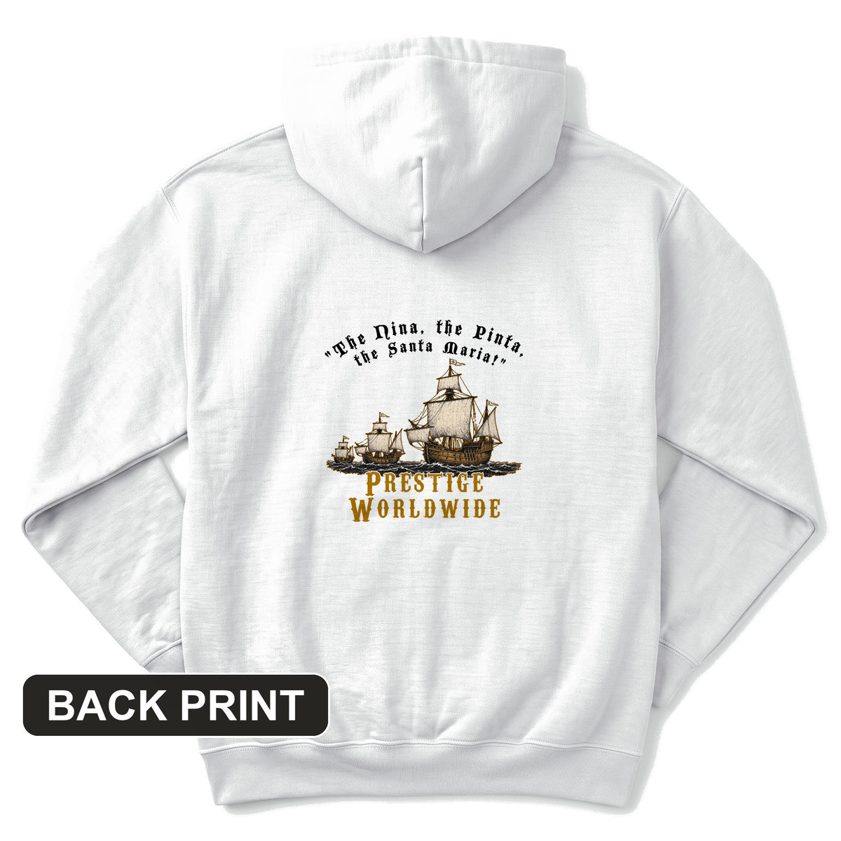 Prestige Worldwide Back Print Hoodie
