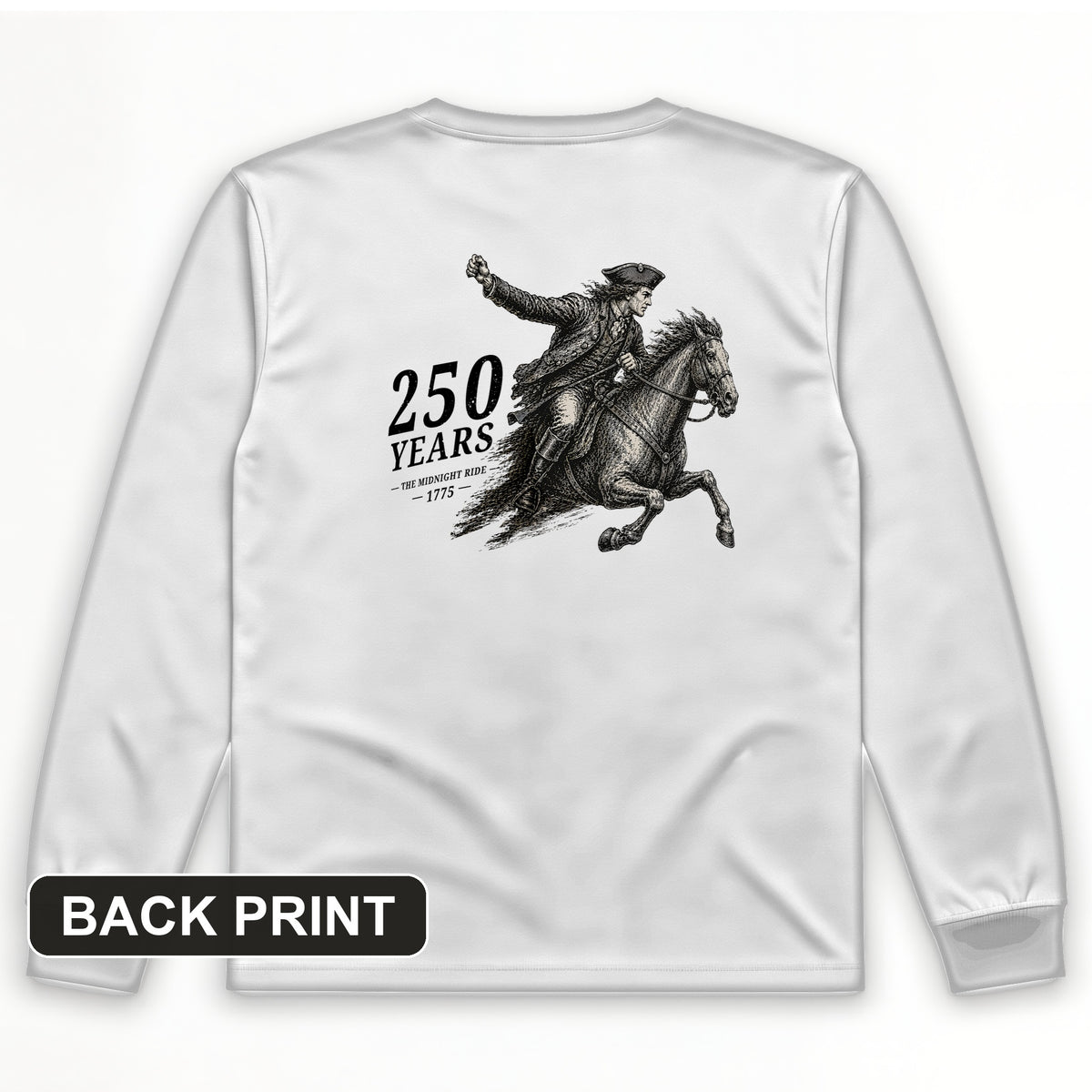 Revere 250 Back Print Long Sleeve T-Shirt