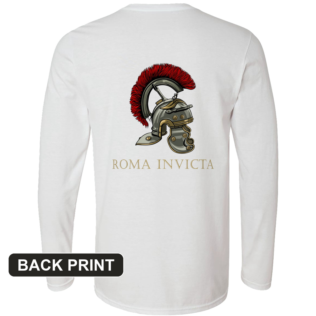 Roma Invicta Back Print Long Sleeve T-Shirt