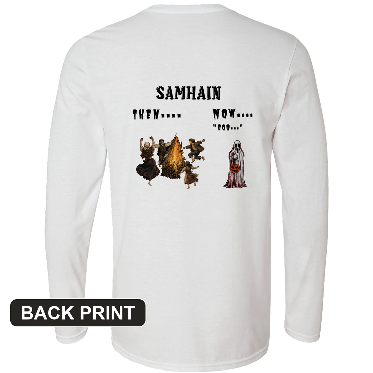 Samhain Back Print Long Sleeve T-Shirt