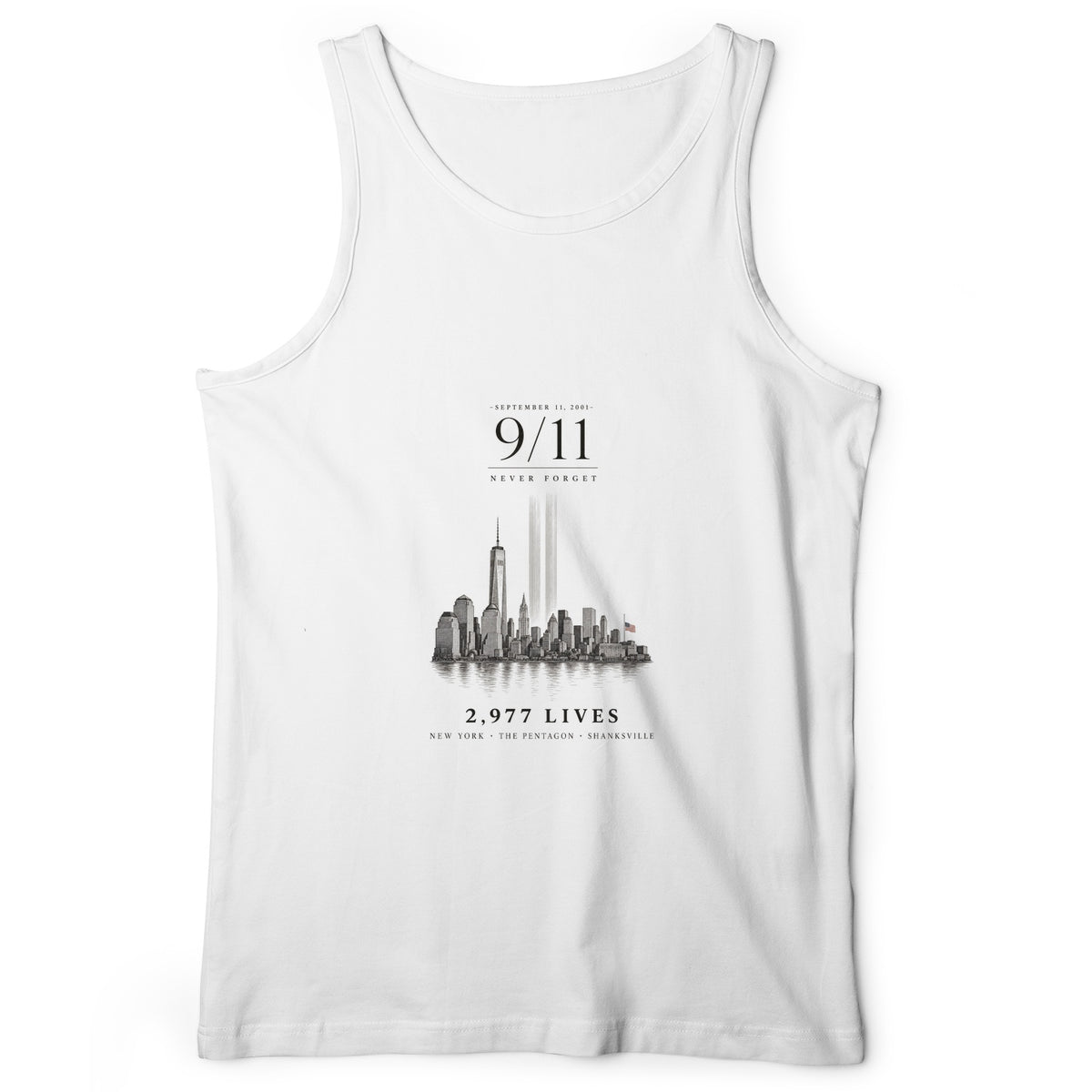 September 11 Never Forget Tank Top