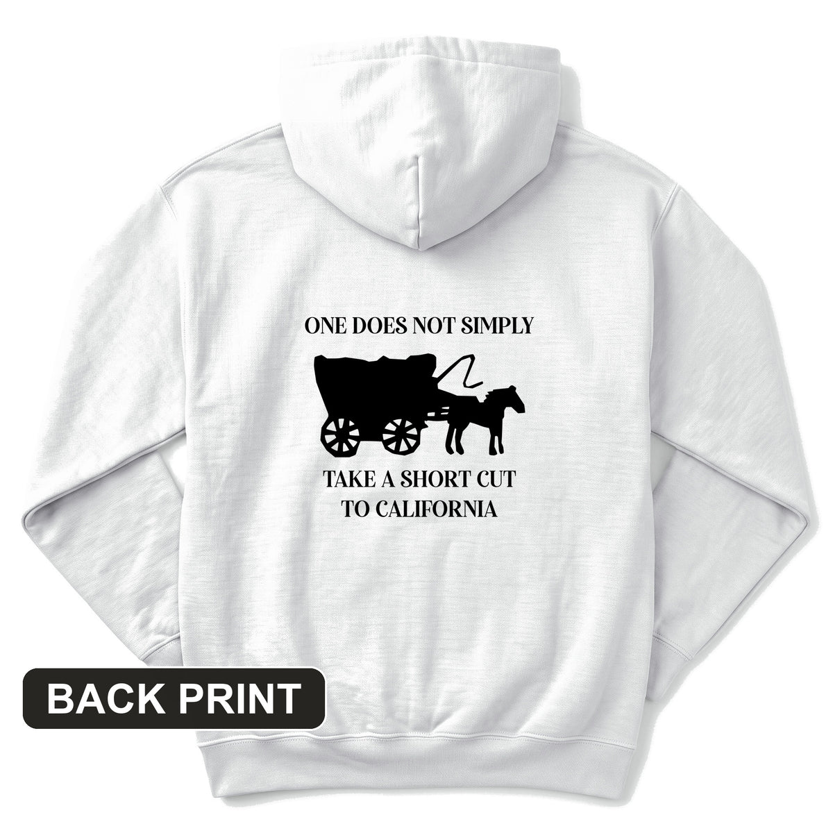 Shortcut to California Back Print Hoodie