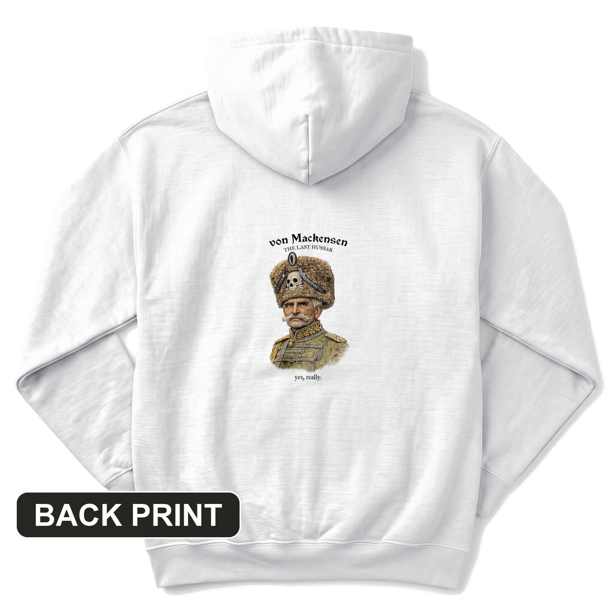 The Last Hussar Back Print Hoodie