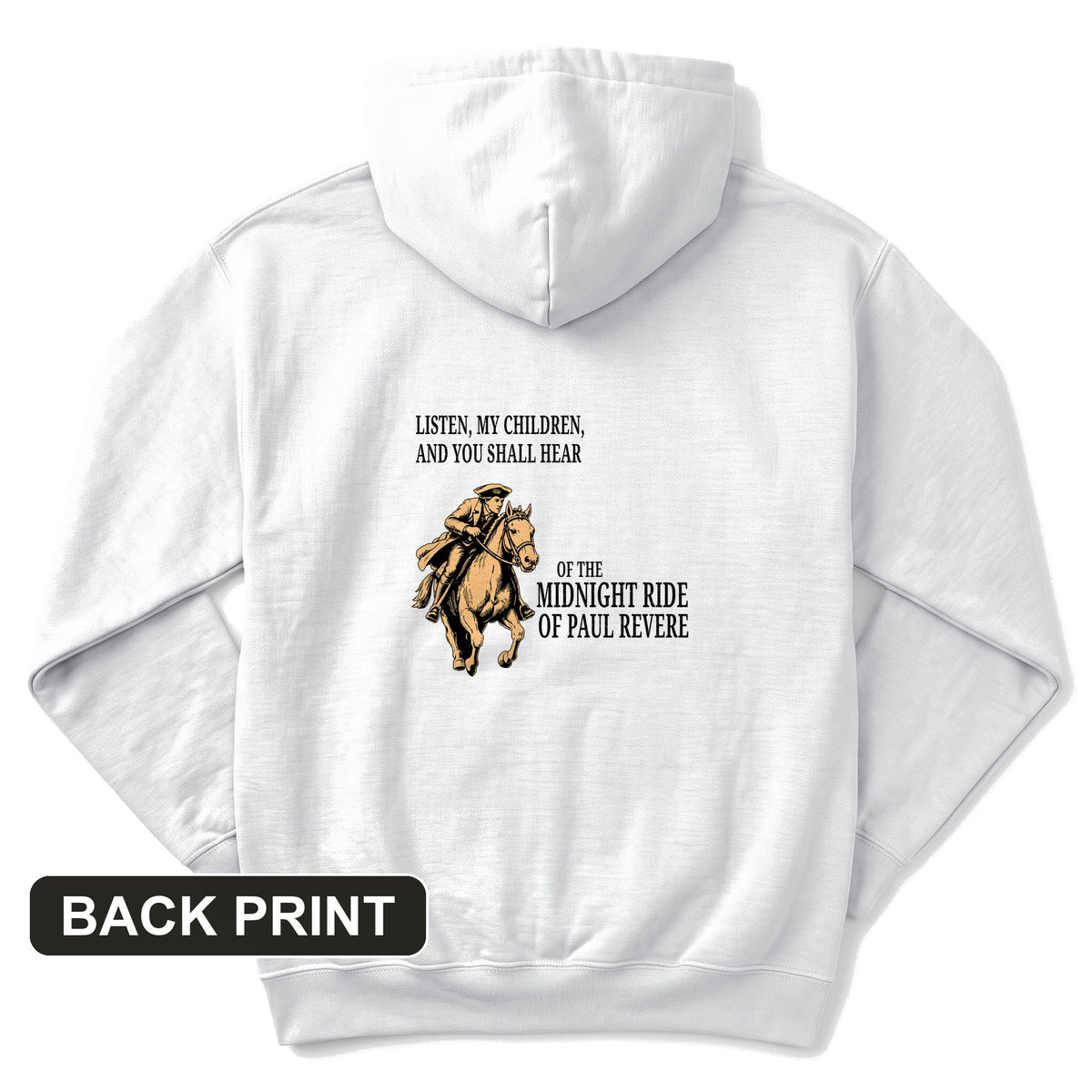 The Midnight Ride Back Print Hoodie