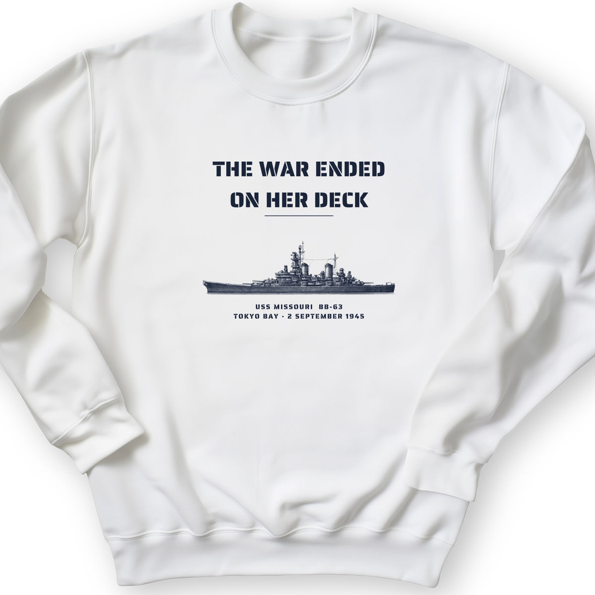 The War Ended On Her Deck Crewneck