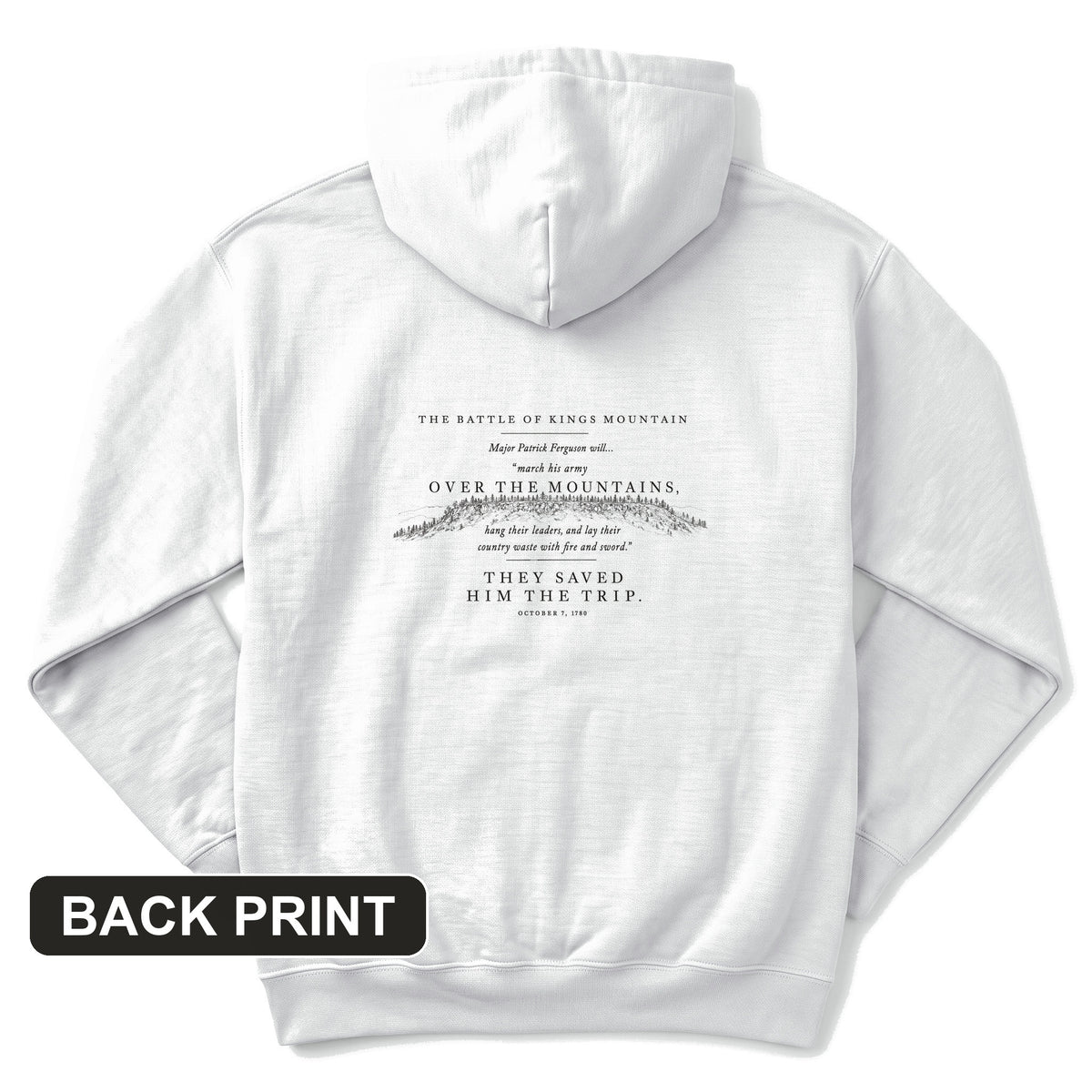 They Saved Him The Trip Back Print Hoodie