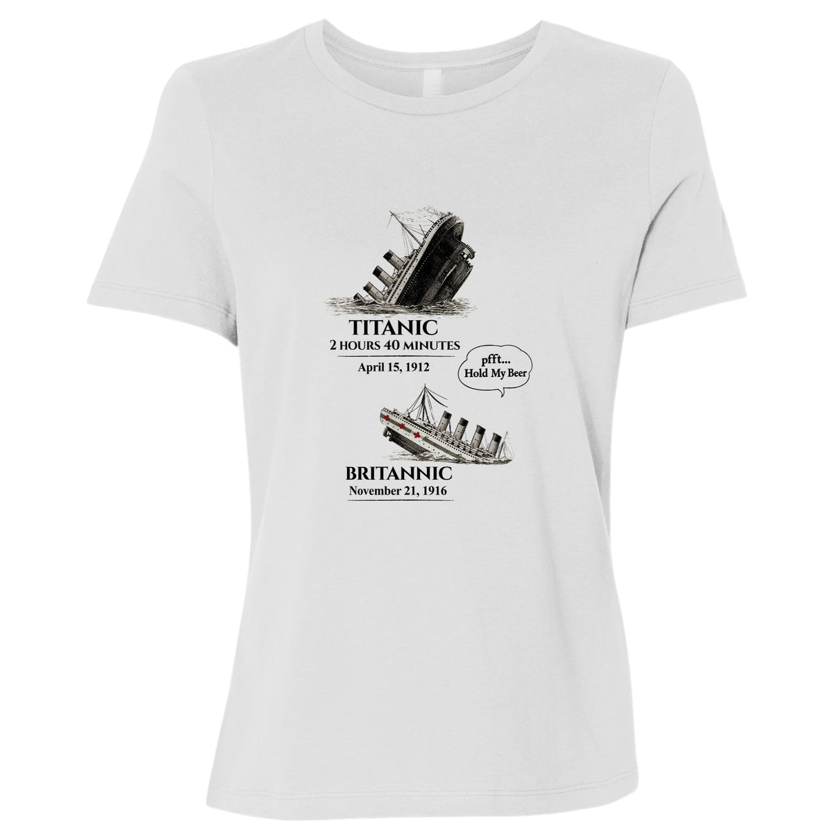 Titanic and Britannic Women's T-Shirt