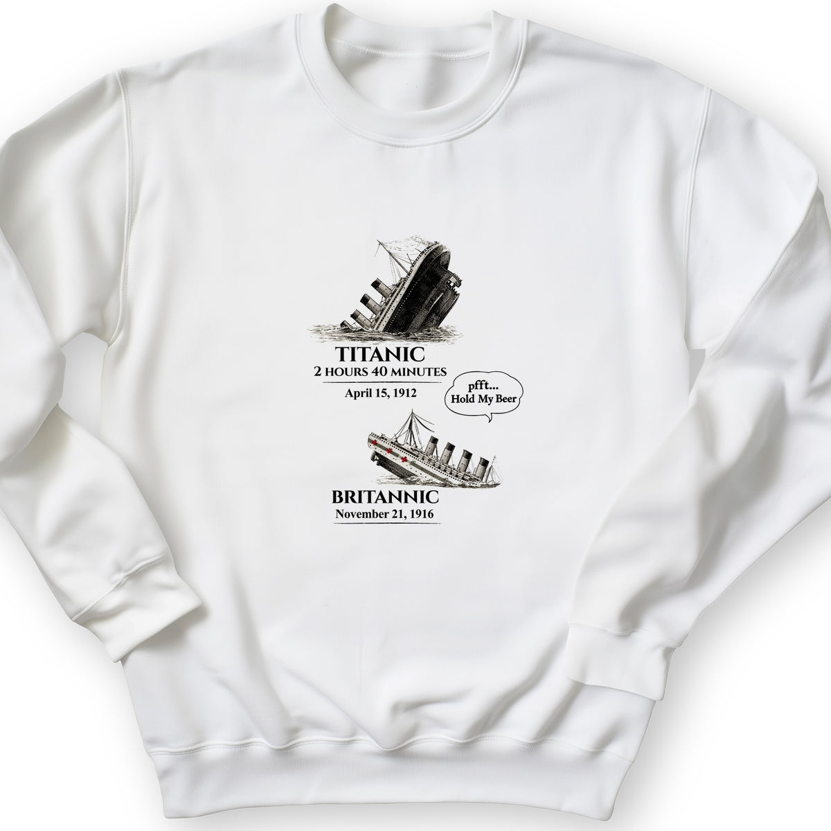 Titanic and Britannic Crewneck