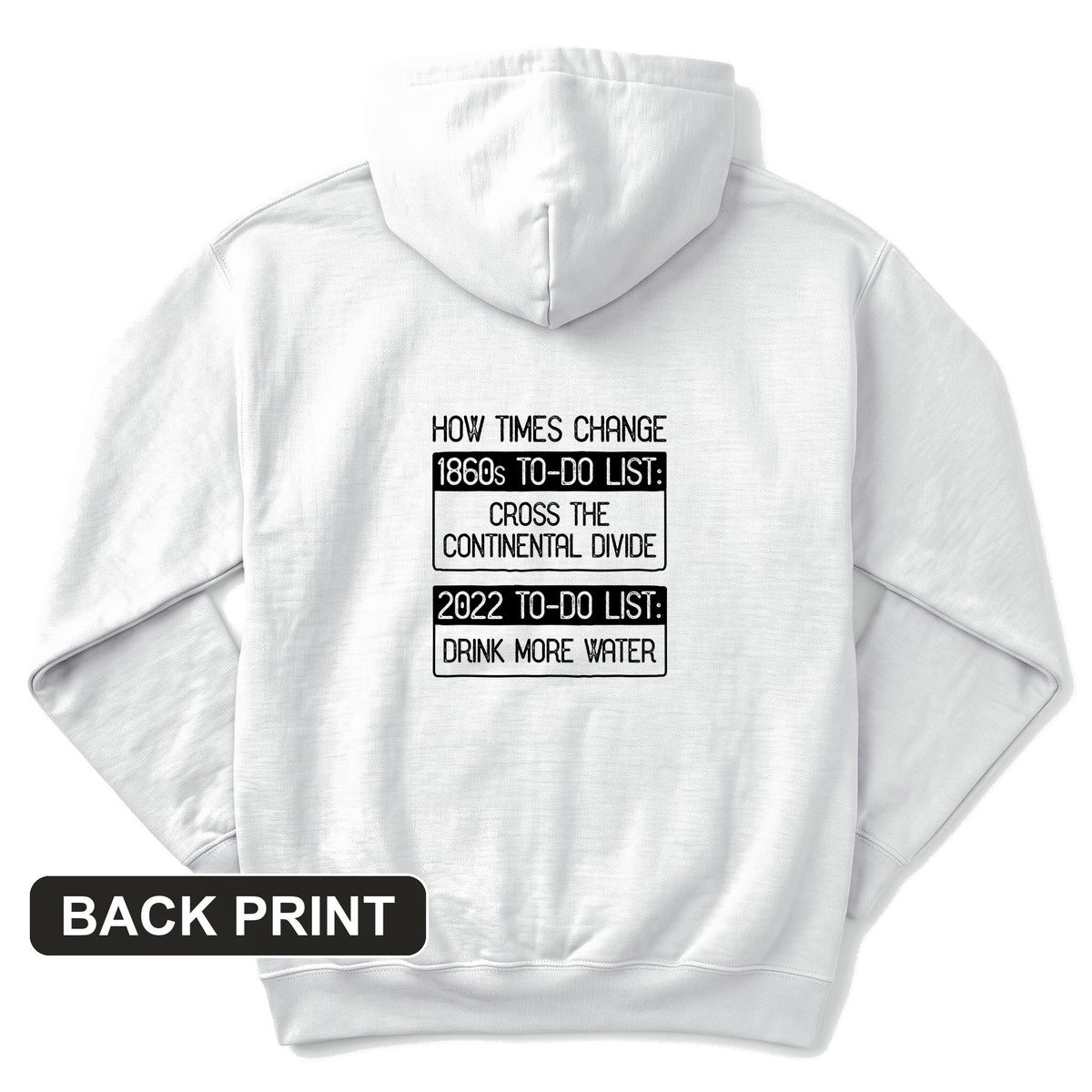 To-Do List Back Print Hoodie