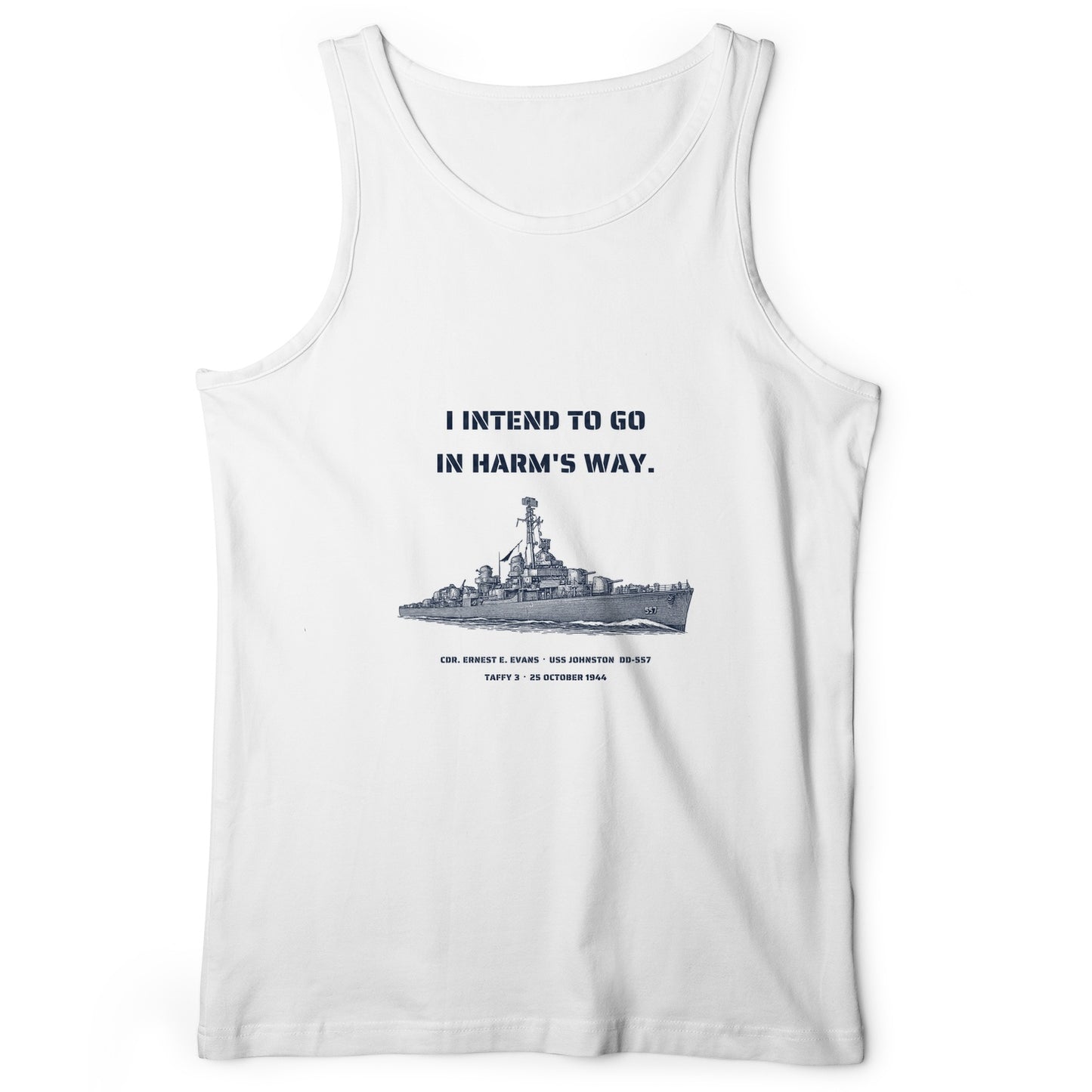 USS Johnston In Harms Way Tank Top