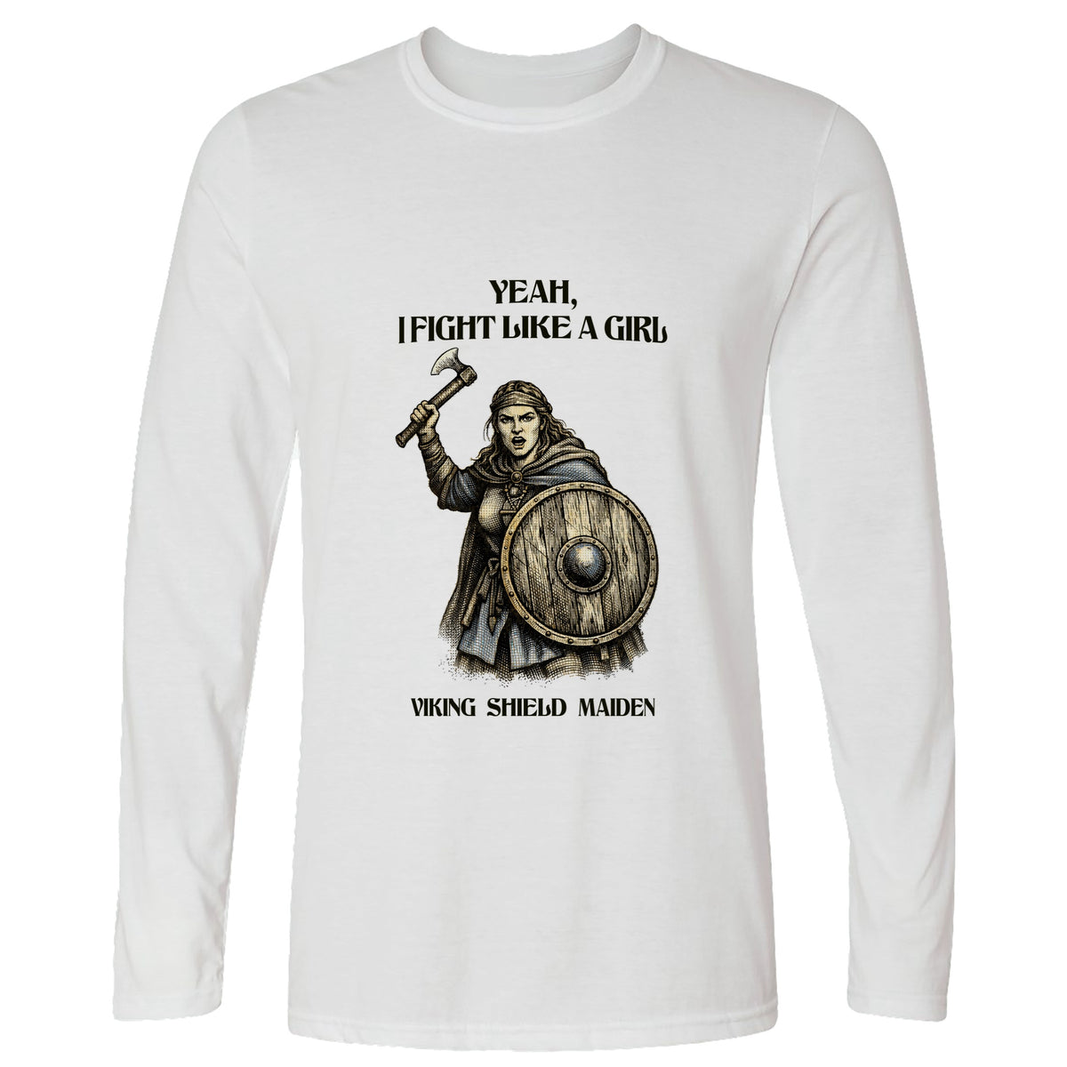 Viking Shield Maiden Long Sleeve T-Shirt