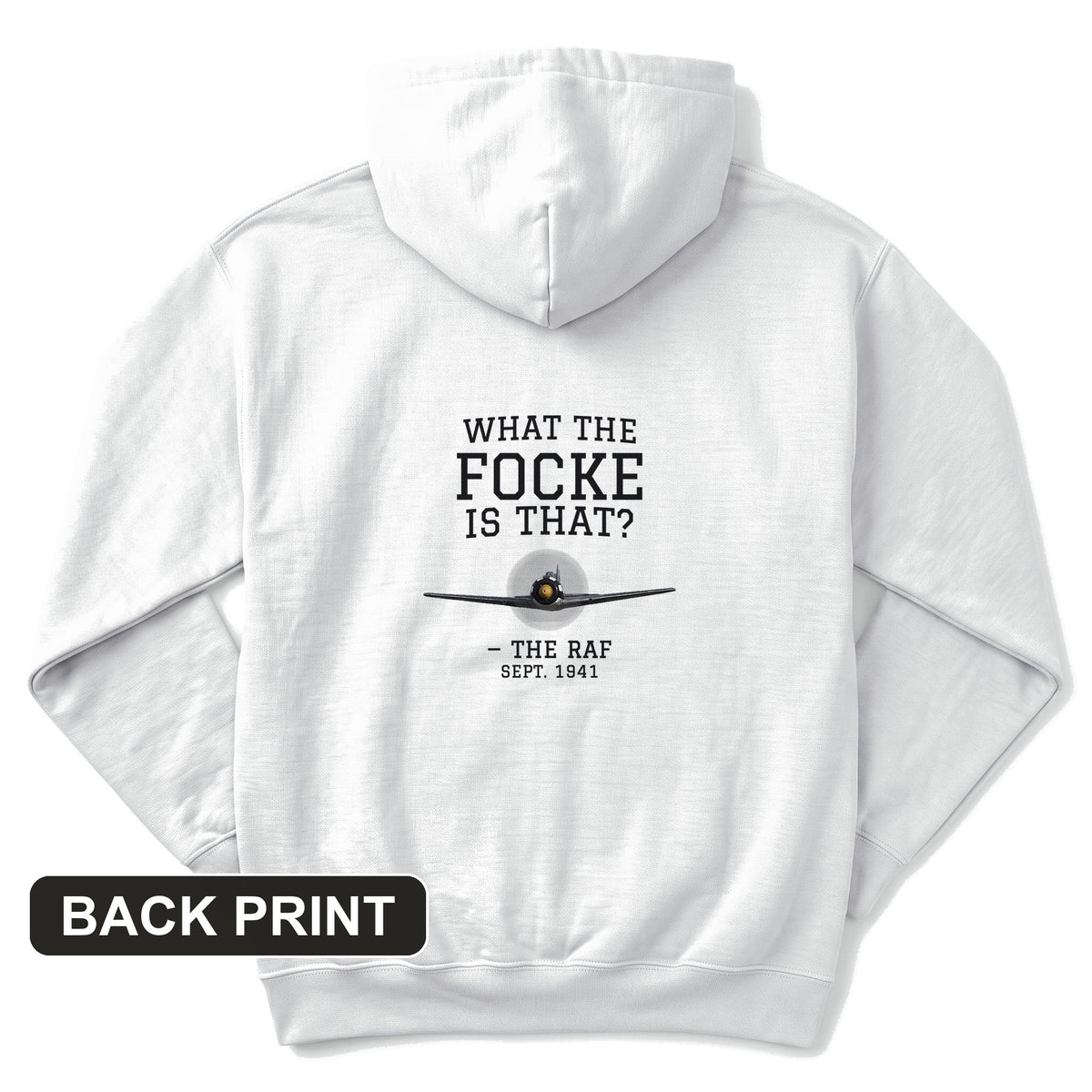 What The Focke Is That Back Print Hoodie