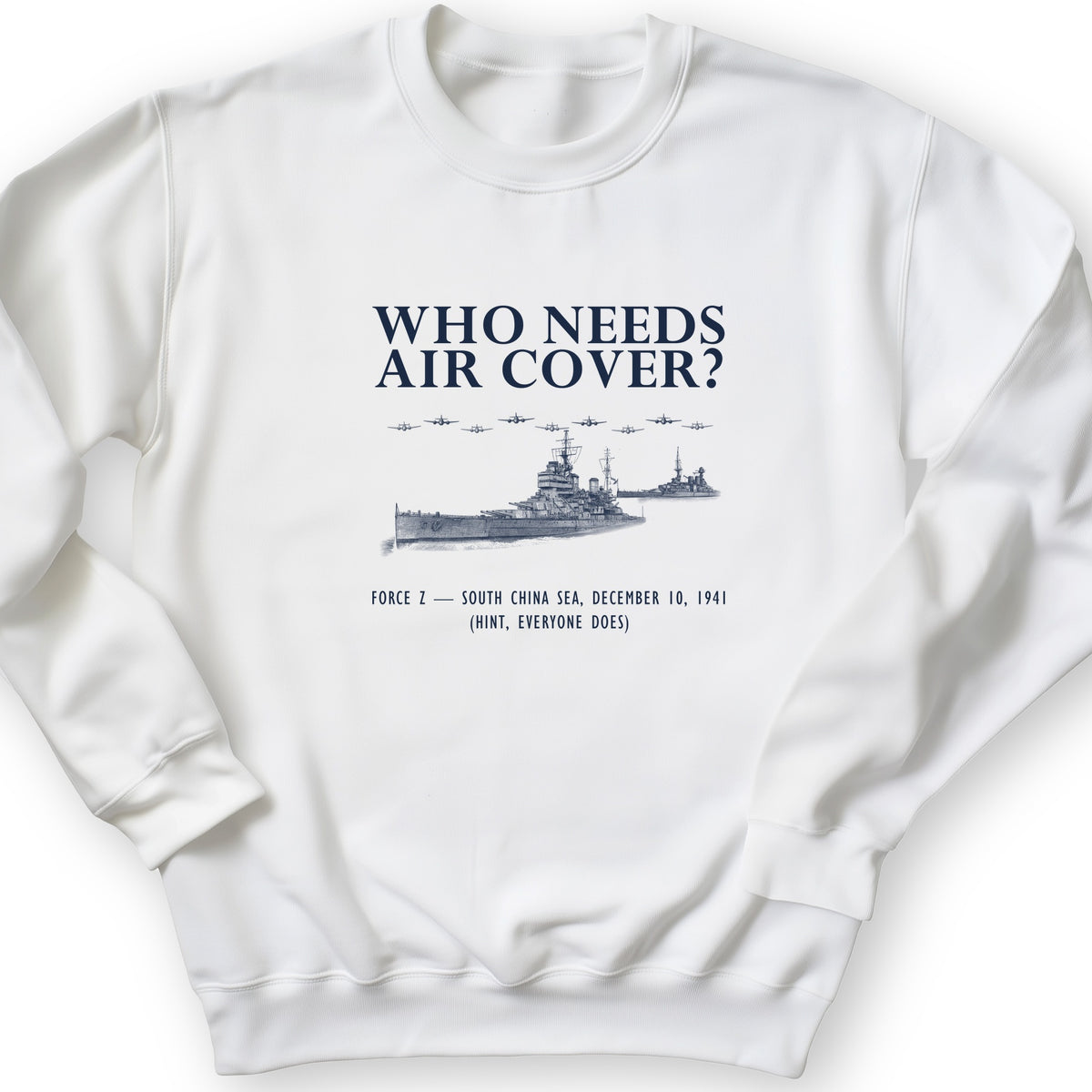 Who Needs Air Cover Crewneck