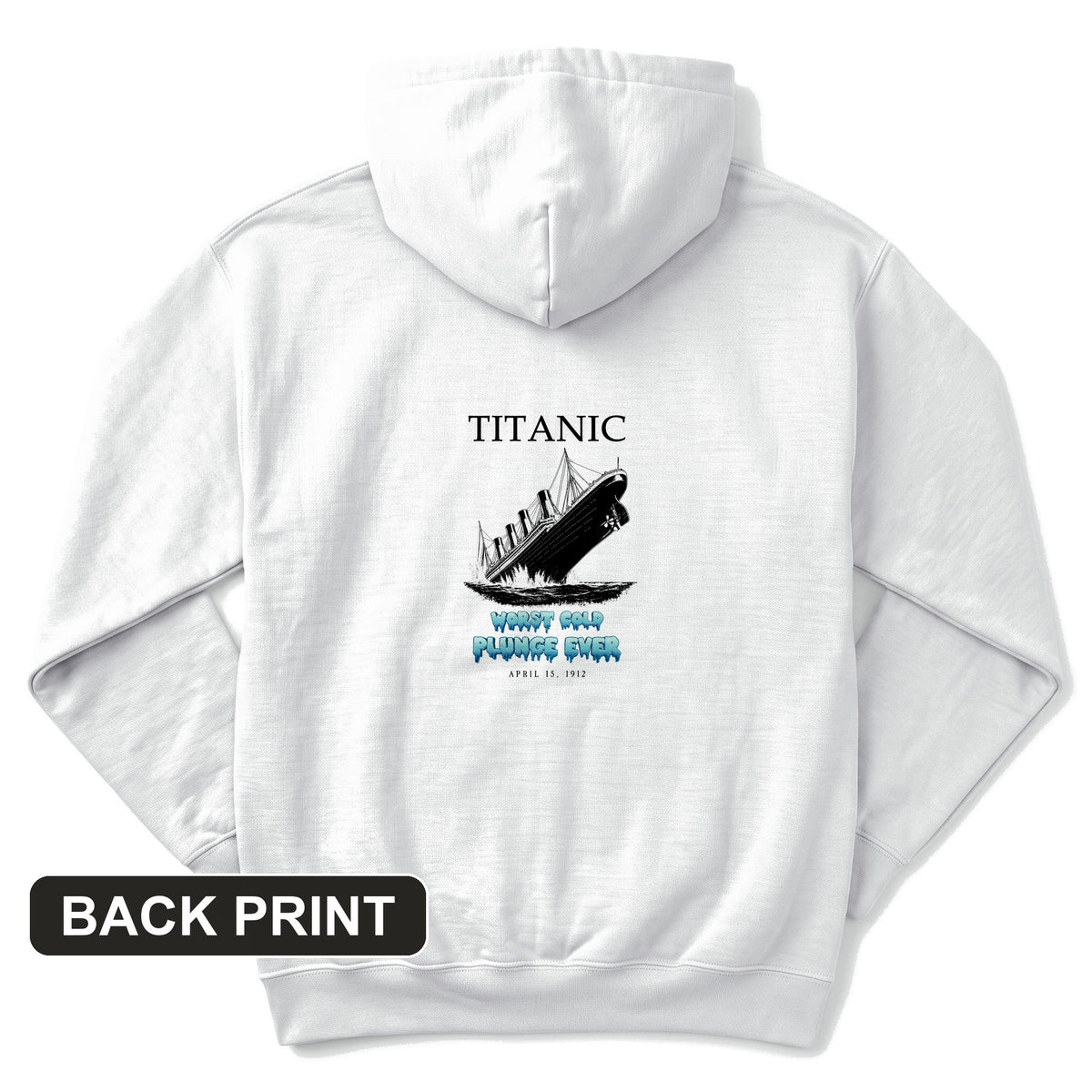 Worst Cold Plunge Ever Back Print Hoodie