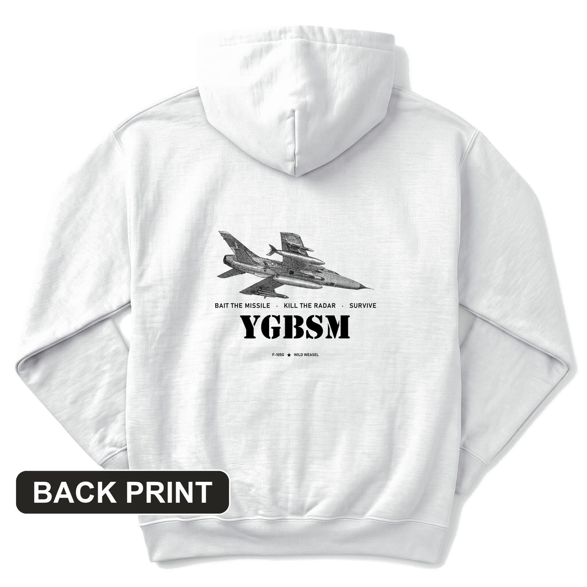 YGBSM Wild Weasel Back Print Hoodie