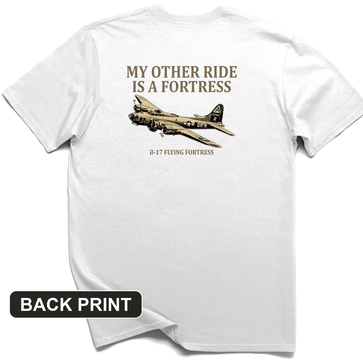 B-17 Back Print T-Shirt