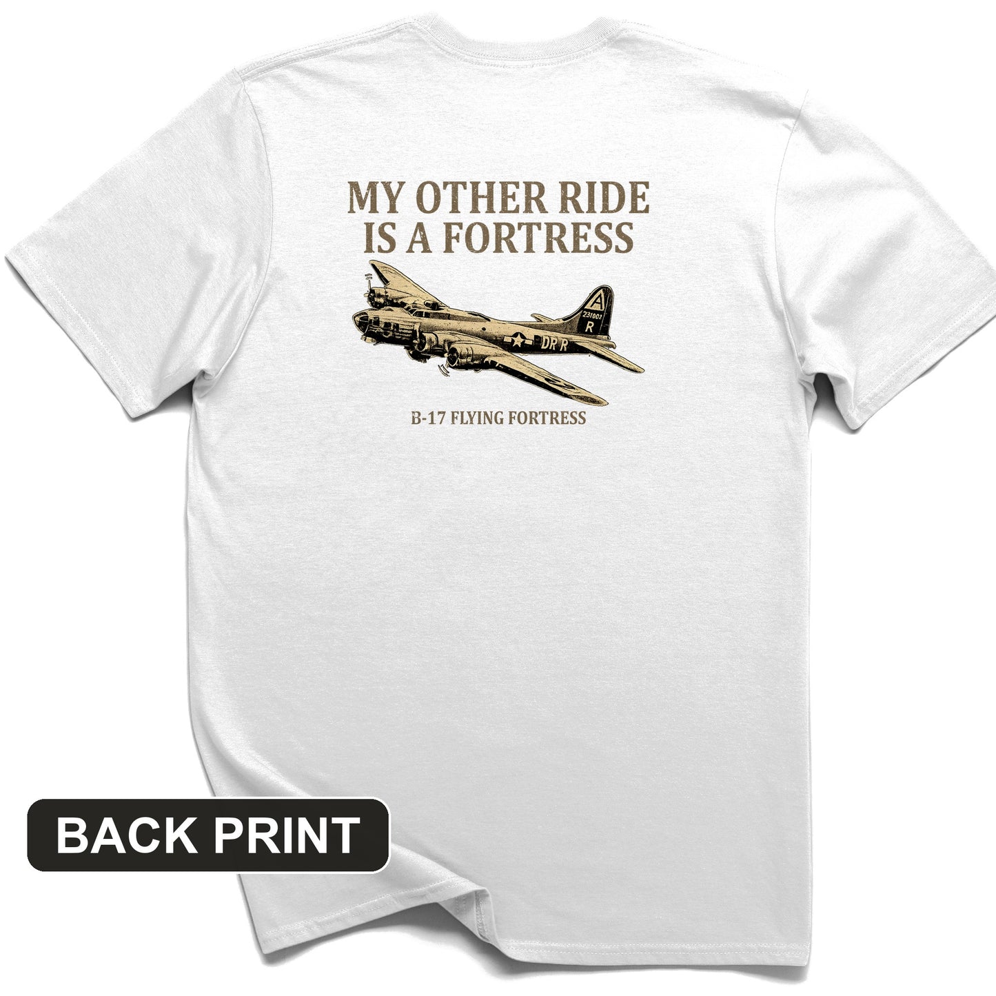 B-17 Back Print T-Shirt