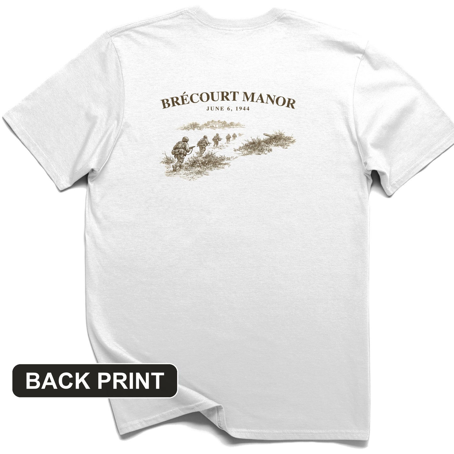 Brecourt Manor Back Print T-Shirt