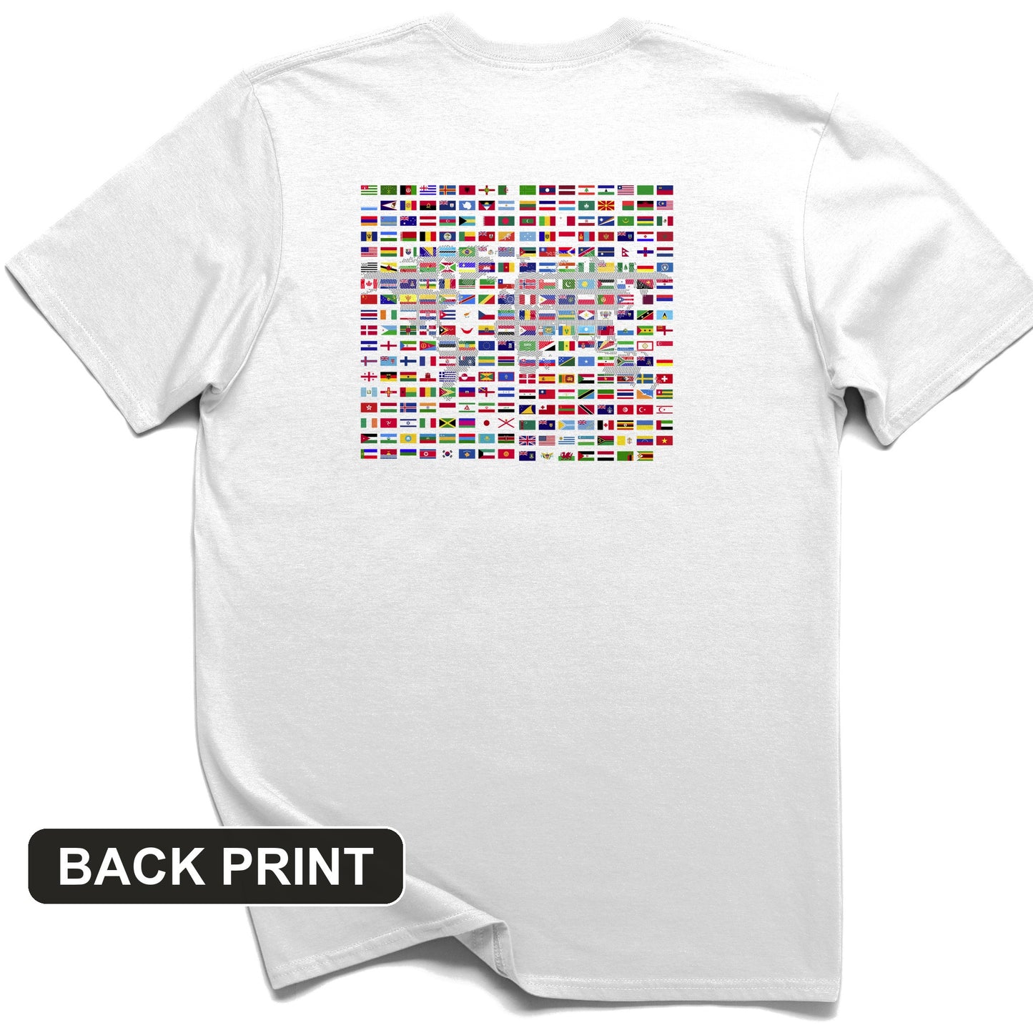 Flags of the World Back Print T-Shirt