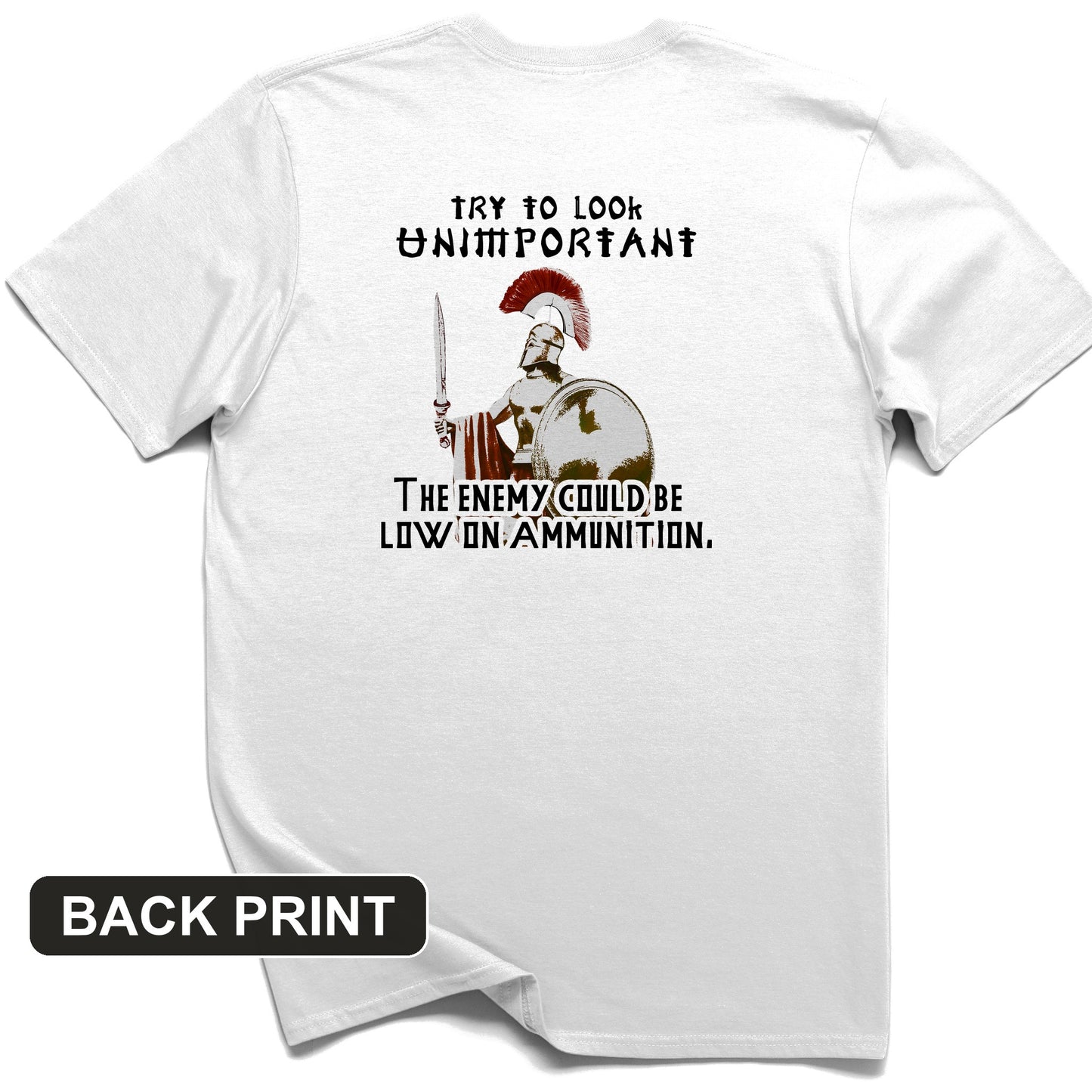 Greek Logic Back Print T-Shirt