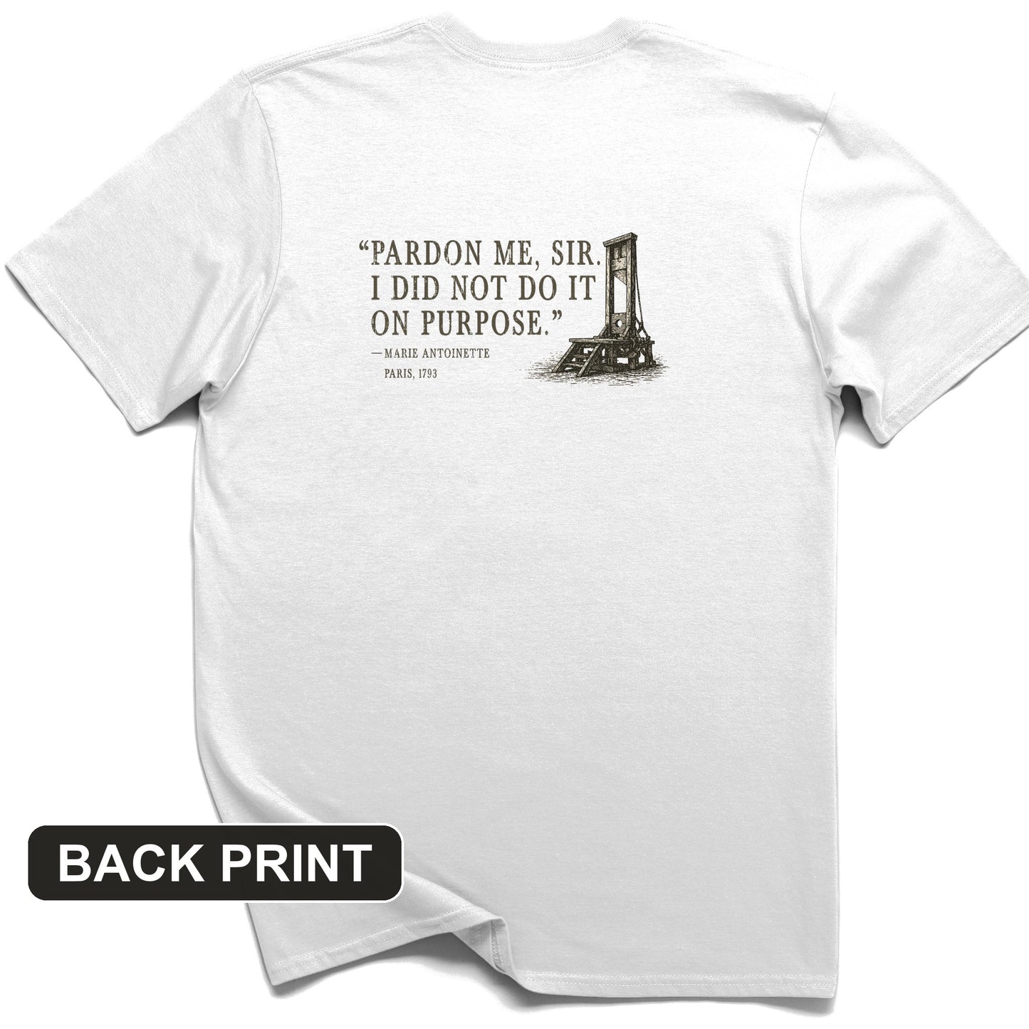 Marie Antoinette Back Print T-Shirt
