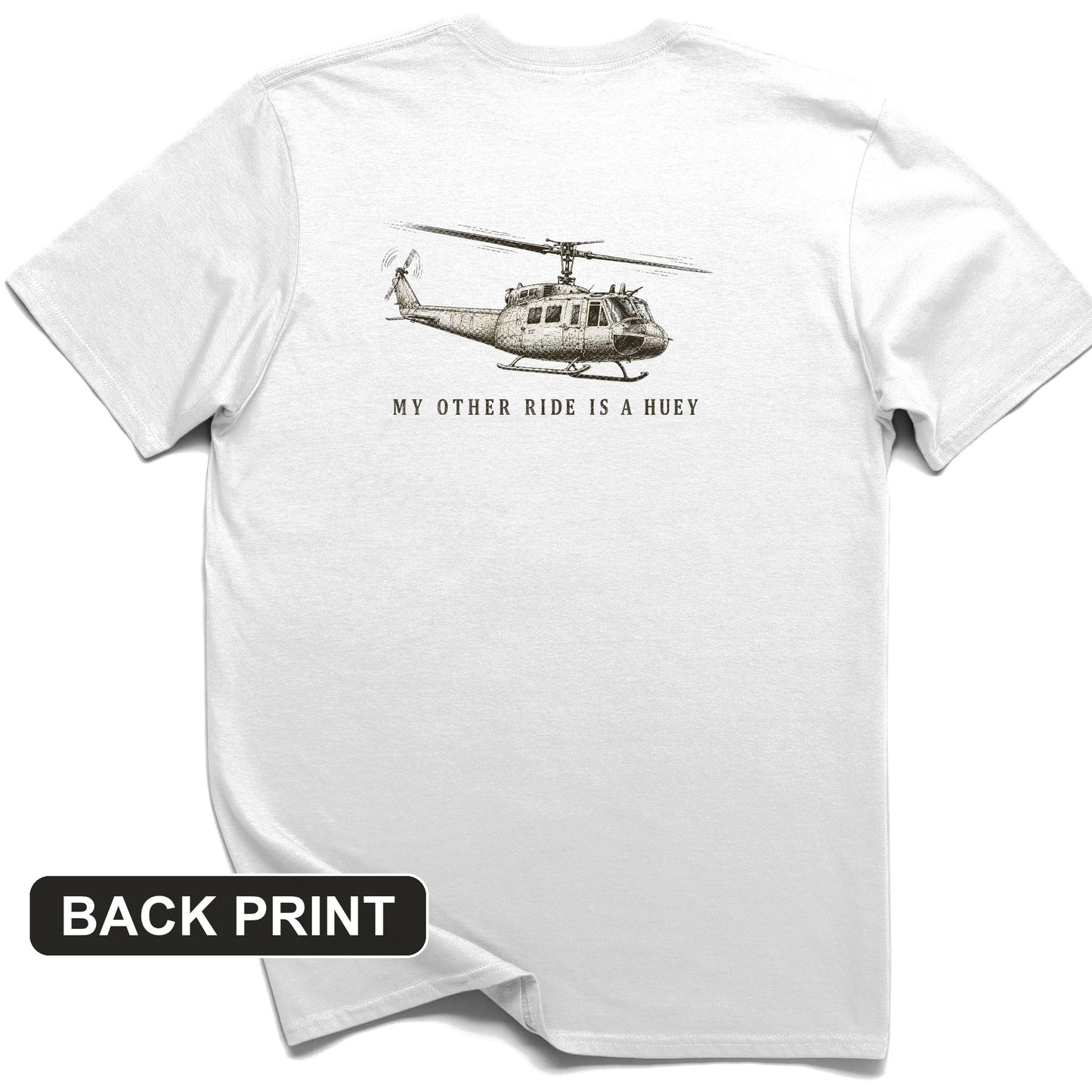 Other Ride Is A Huey Back Print T-Shirt