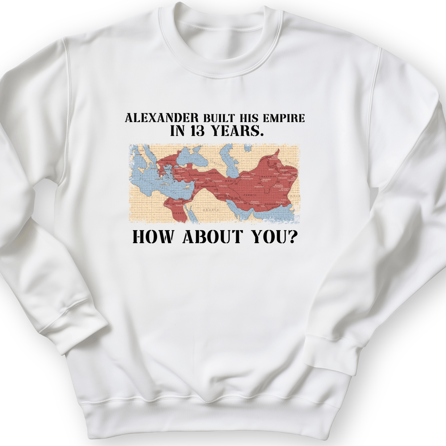 Alexander Conquered Crewneck White / S