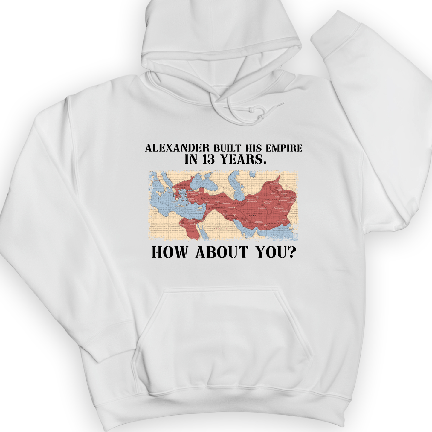 Alexander Conquered Hoodie White / S